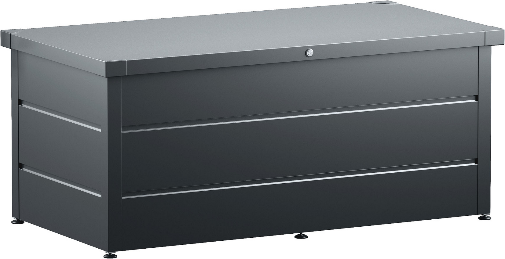 EcoStar Gartenbox Stahl anthrazit 166 x 87,5 x 72,5 cm