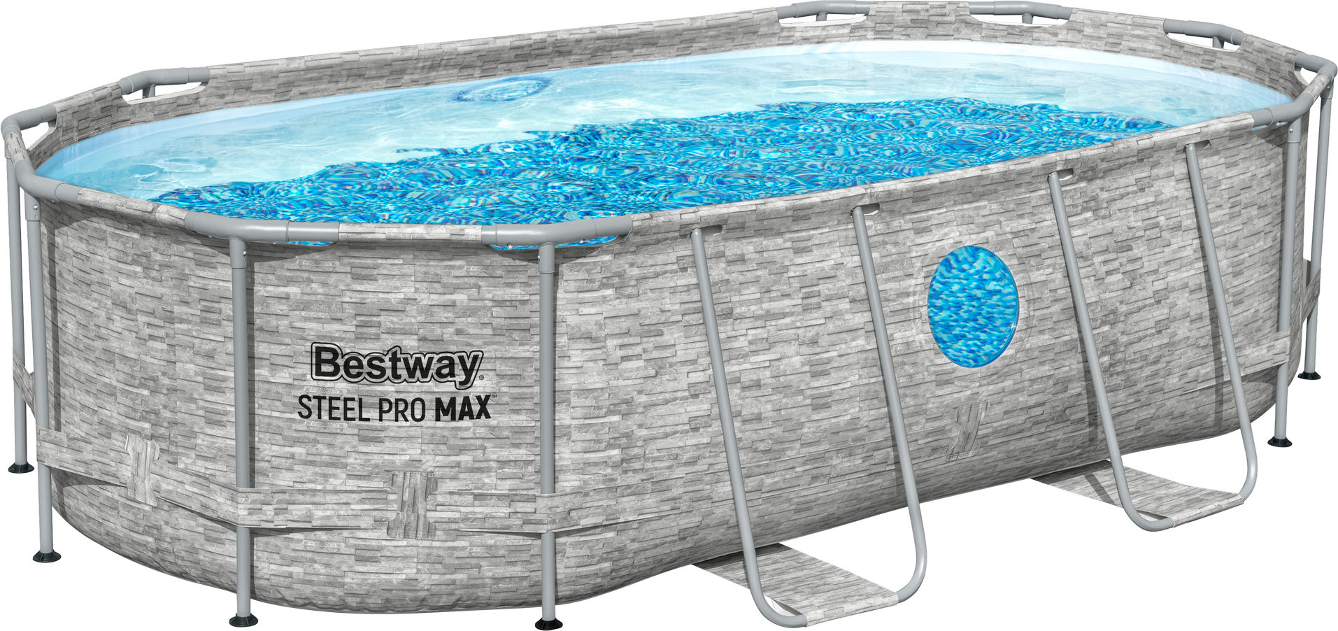 Bestway Frame-Pool-Set 'Steel Pro MAX™ Splashview™' 427 x 250 x 100 cm mit Filterpumpe