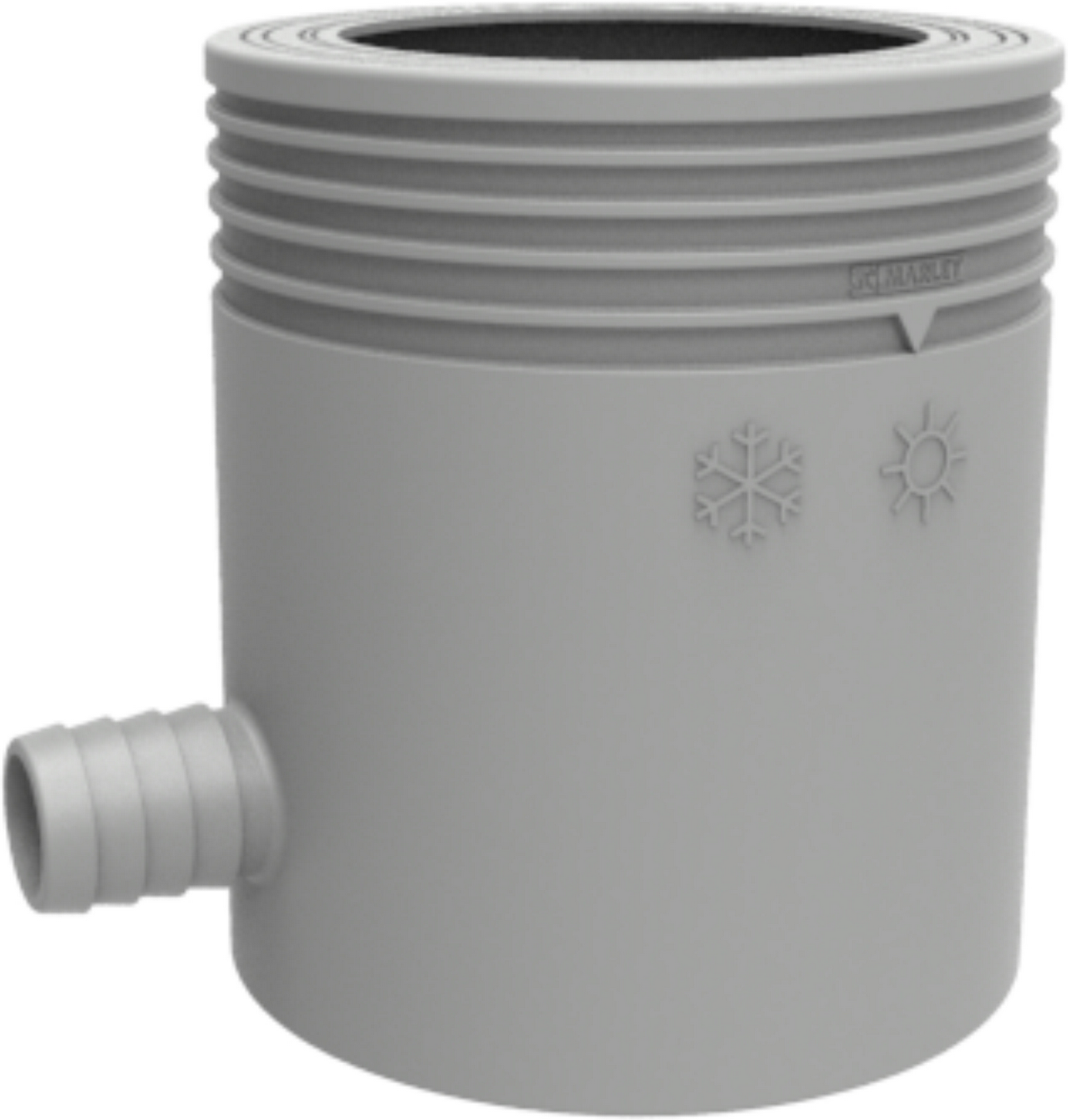 Marley Regensammler mit 1" Schlauchanschluss grau DN 53-75