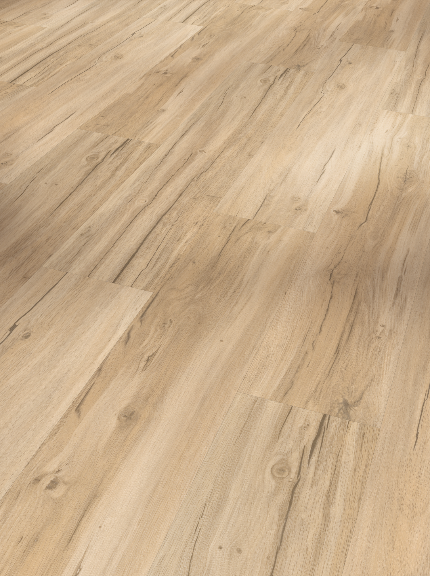 Parador Vinylboden 'Basic 30' Eiche Memory geschliffen gebürstet hellbraun 9,4 mm