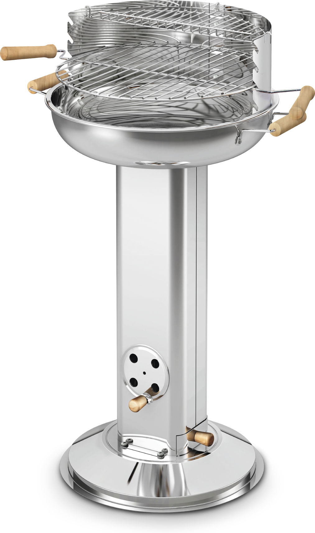 toom Holzkohlegrill Edelstahl Ø 39 x 77 cm