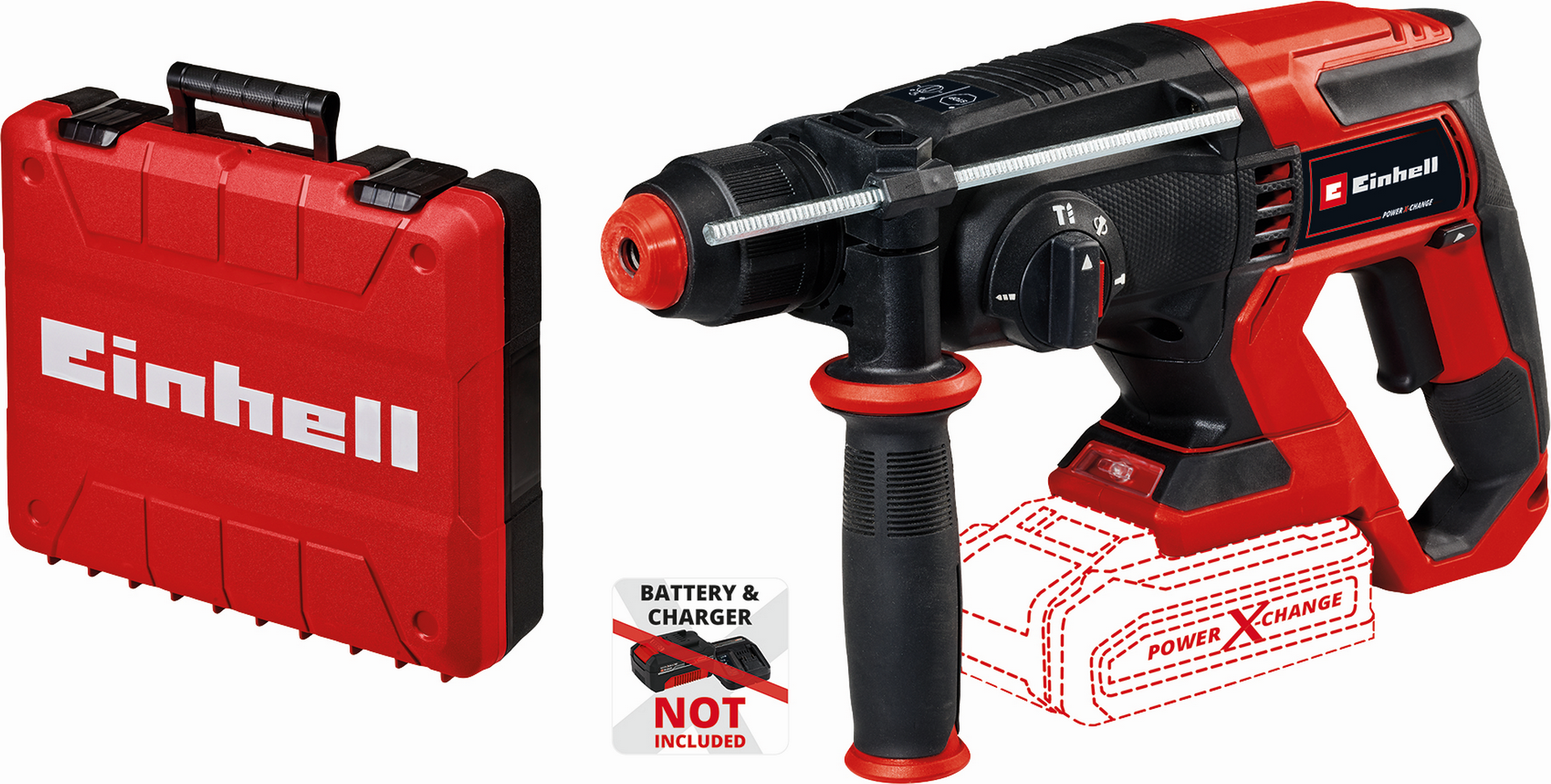 Thumbnail - Einhell Akku-Bohrhammer 'TE-HD 18/20 Li - Solo' ohne Akku und Ladegerät