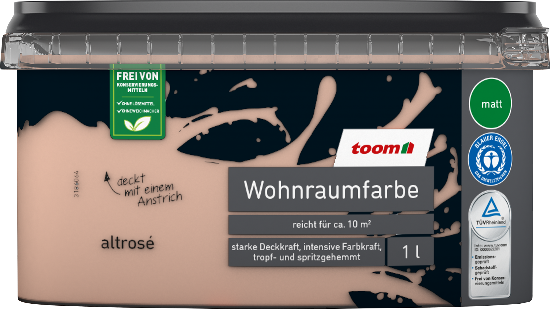 toom Wohnraumfarbe altrosa matt 1 l