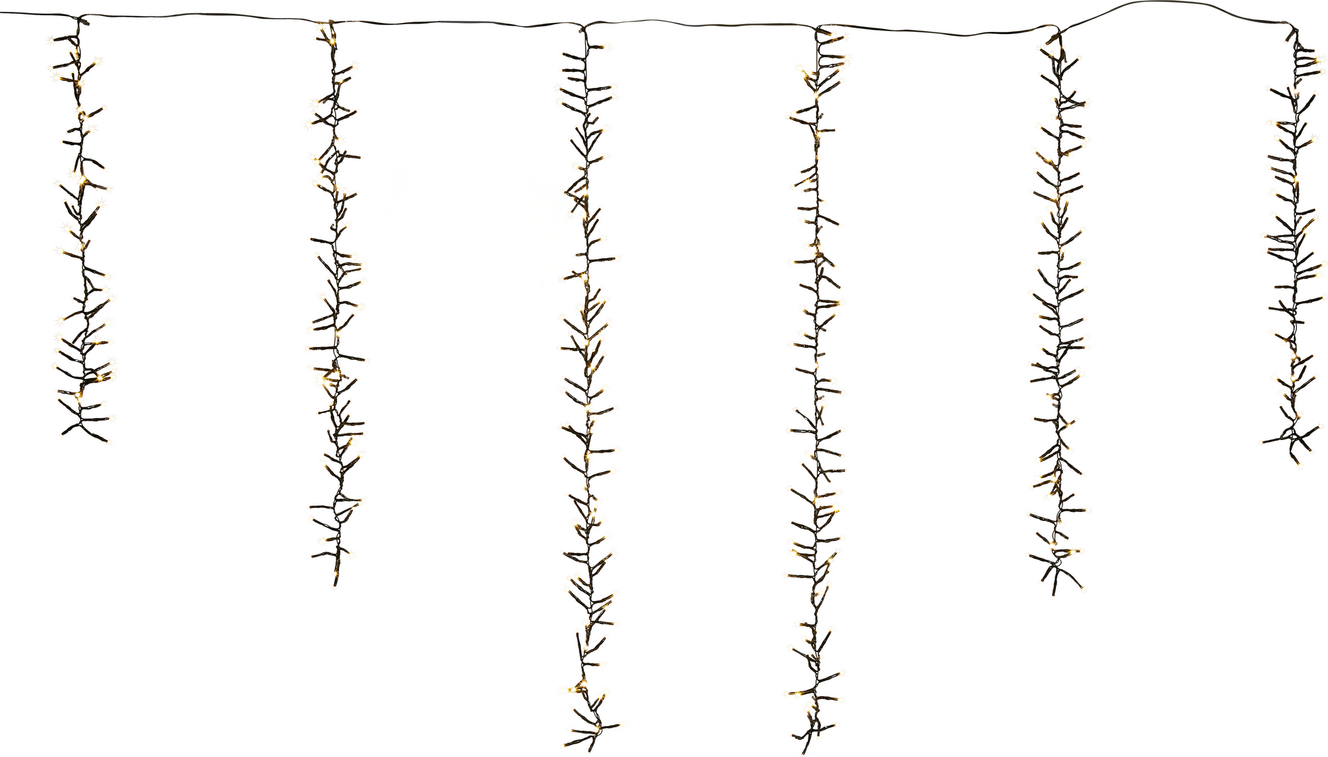 toom LED-Lichtervorhang 480 LEDs warmweiß 500 cm