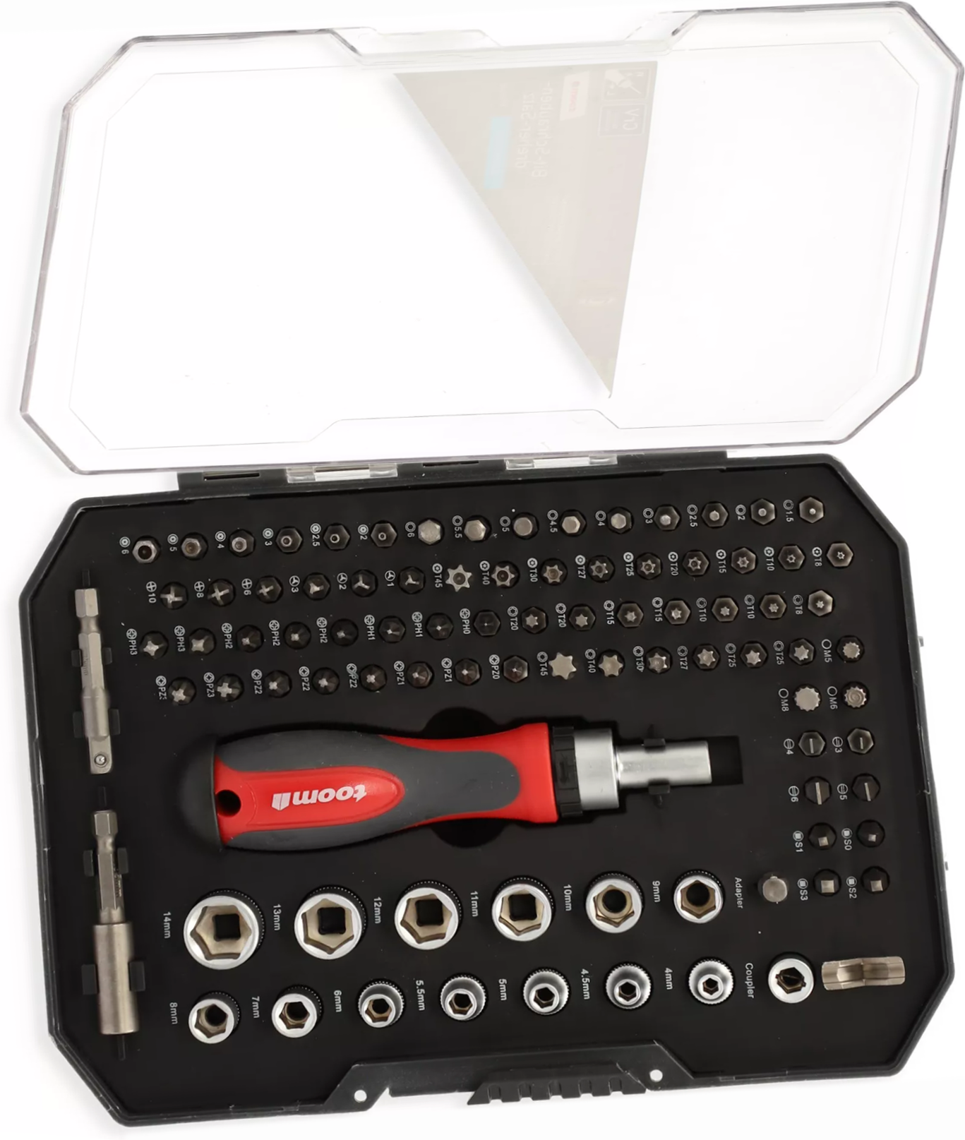 toom Bit-Schraubendreher-Set 1/4" 89-teilig