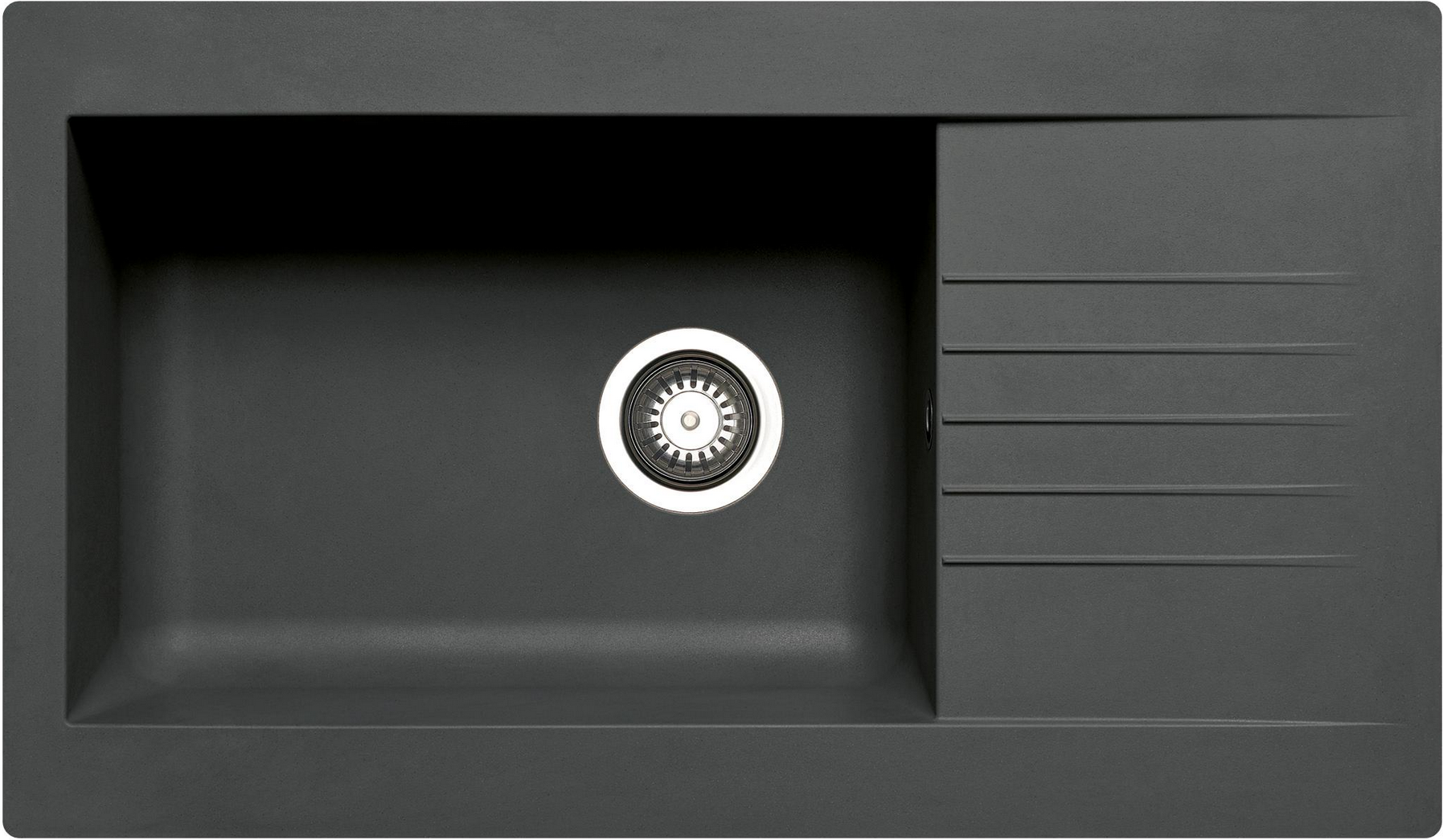 Einbauspüle 'Siroko' schwarz 86 x 50 cm