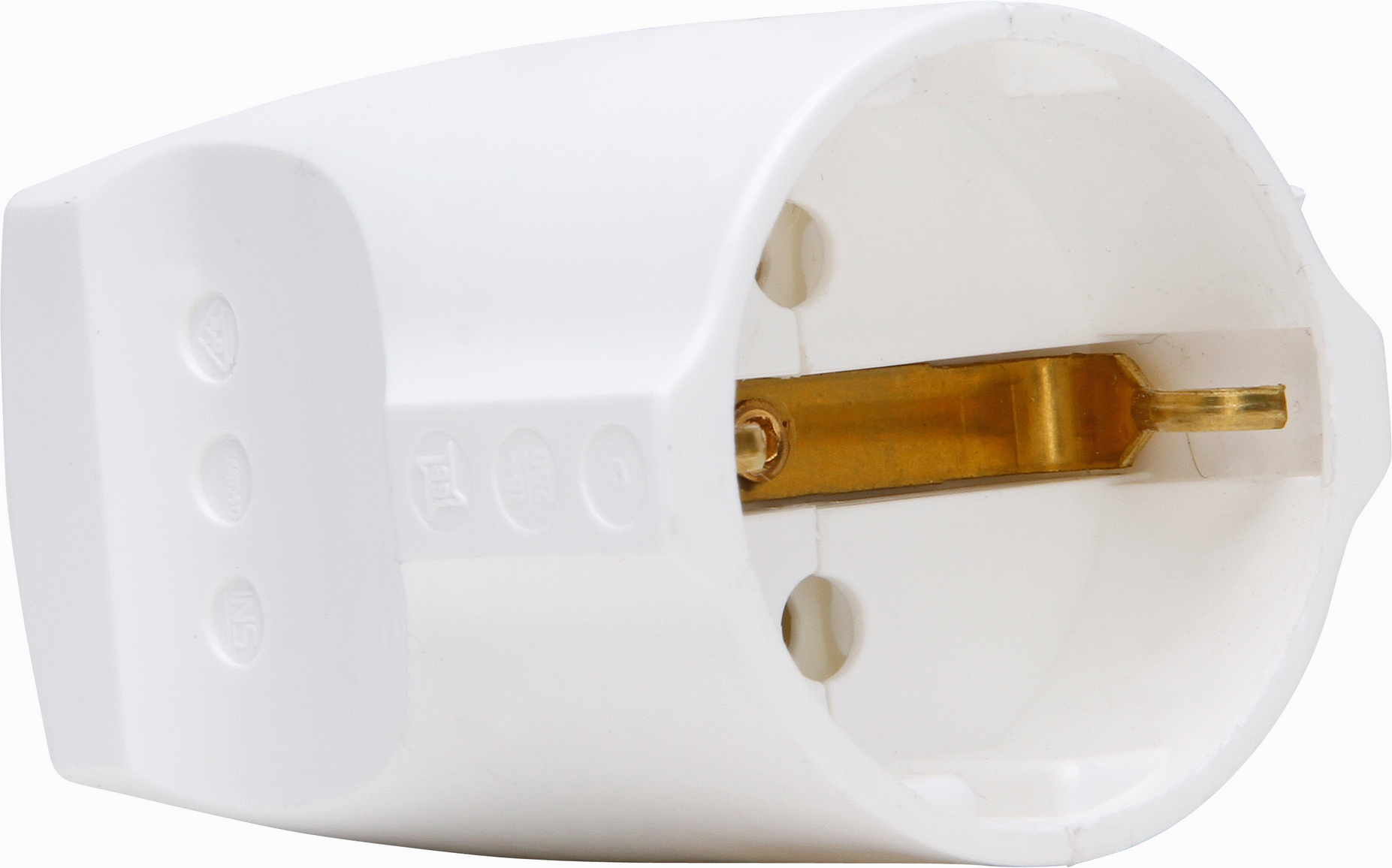 Kopp Schutzkontakt-Schalenkupplung Kunststoff weiß