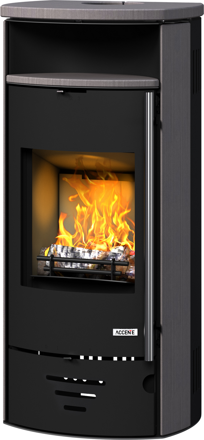 Accente International Kaminofen 'Casablanca 4.0 STS' schwarz 7 kW