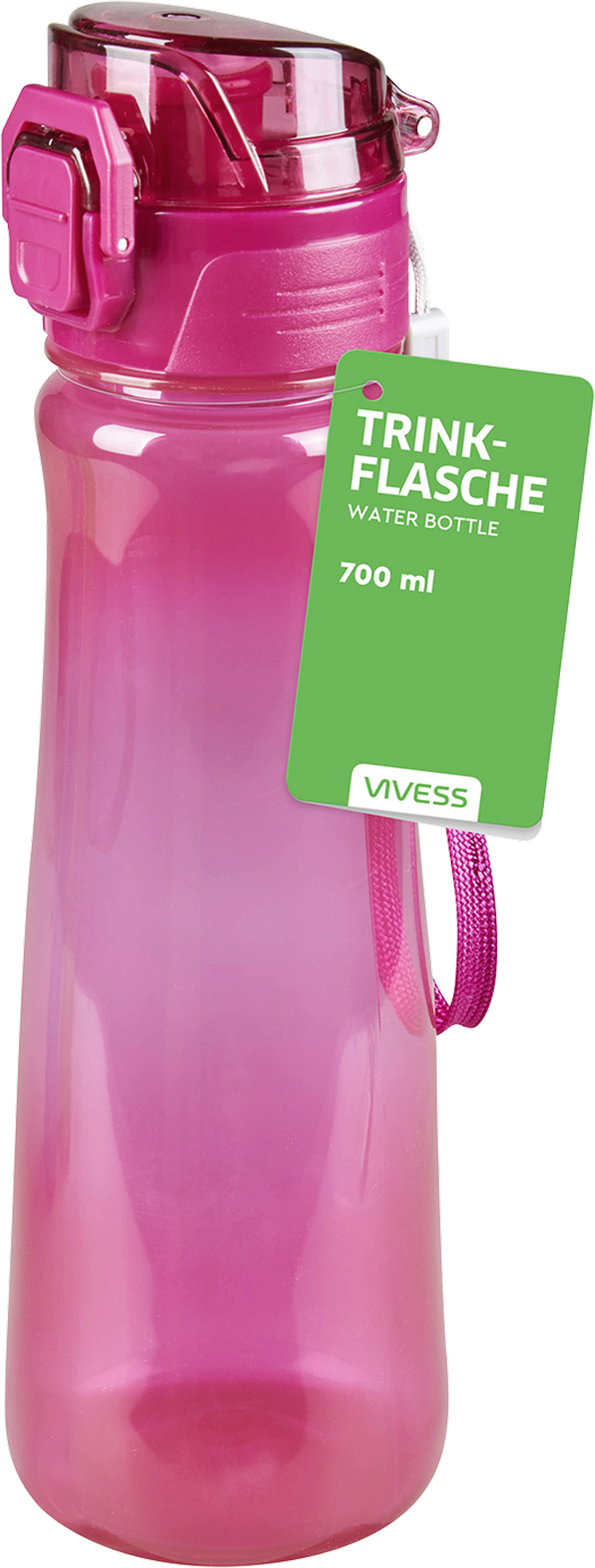 Vivess Trinkflasche Kunststoff farblich sortiert 700 ml
