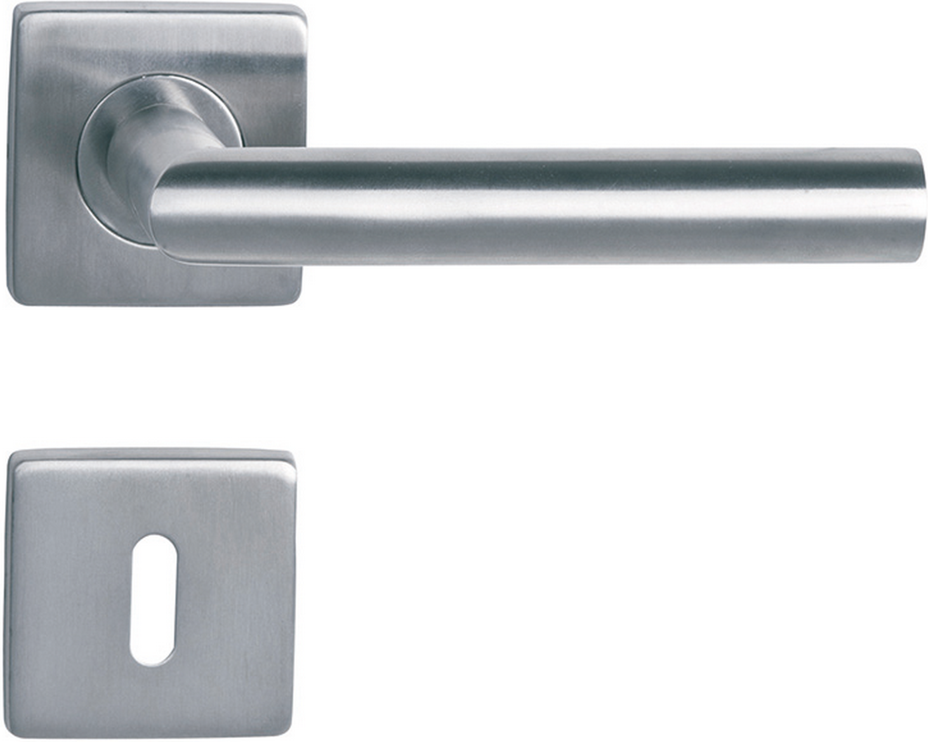 Alpertec Rosettengarnitur 'Solid' Edelstahl 1,2 x 5,3 x 5,3 cm