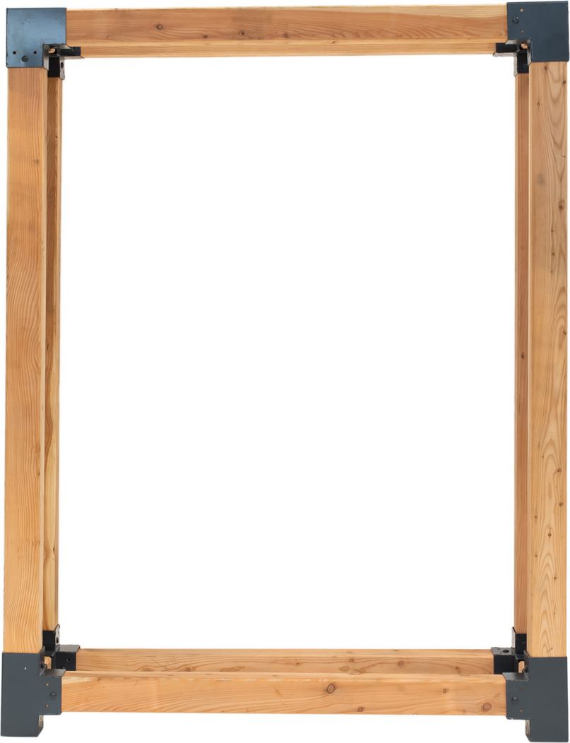 Thumbnail - Westmann Kaminholzregal 'Michel XL' naturfarben 138 x 180 x 40 cm