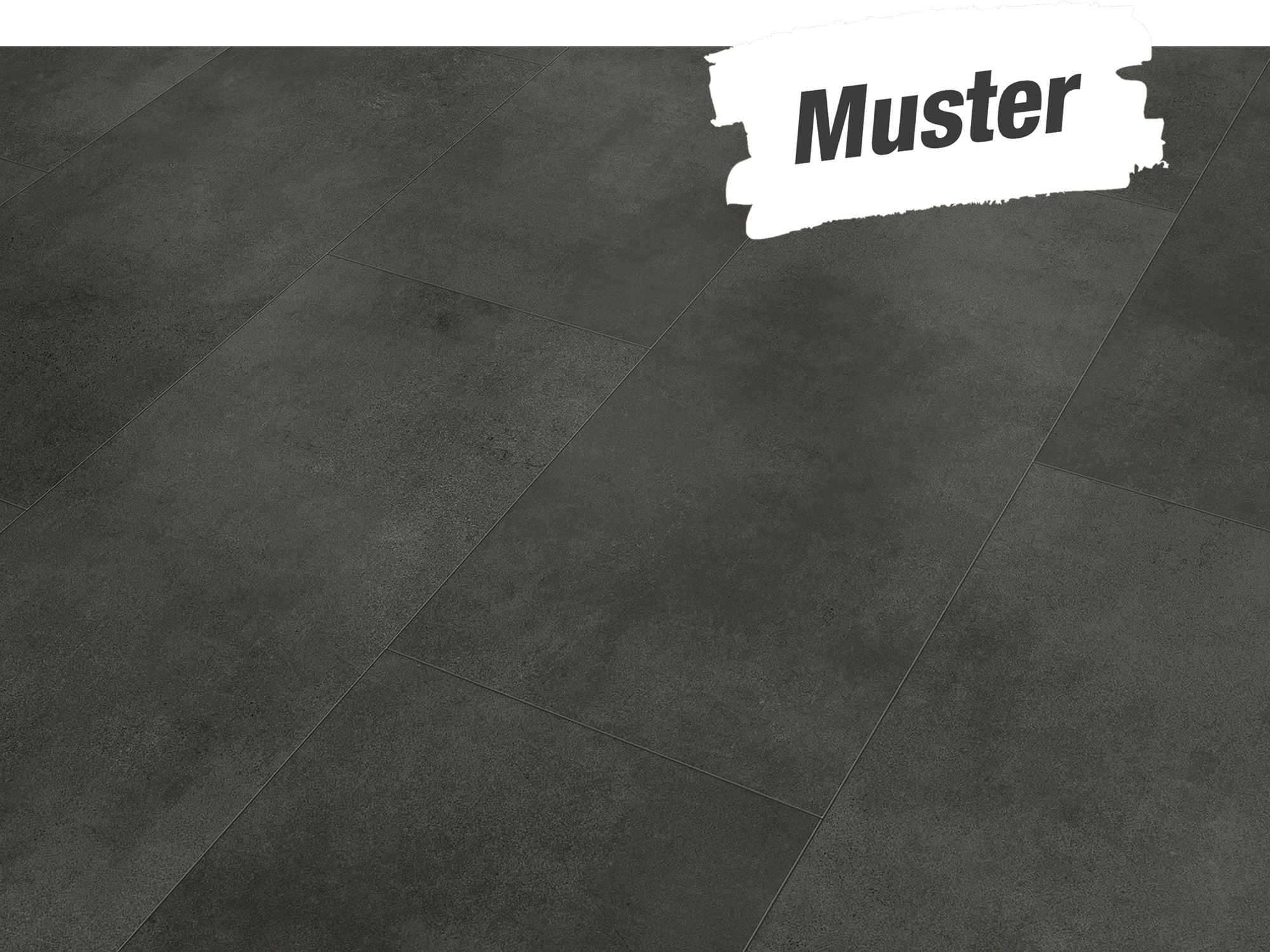 Classen Handmuster zum Vinylboden 'Green Vinyl Fliese' Waschbeton dunkel 4 mm