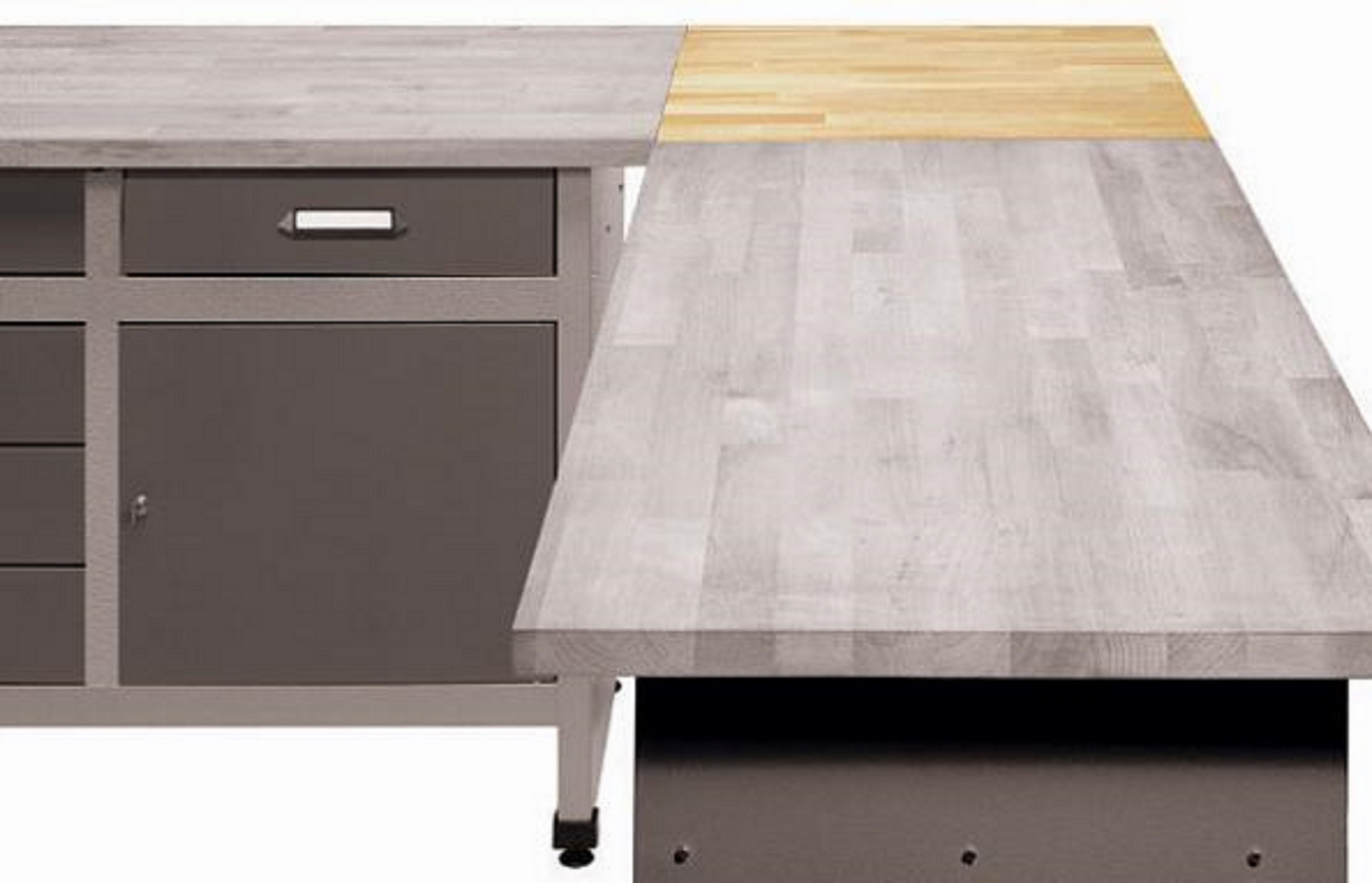 Küpper Eck-/Verbindungselement Vollbuche-Holzplatte 60 x 60 x 3 cm