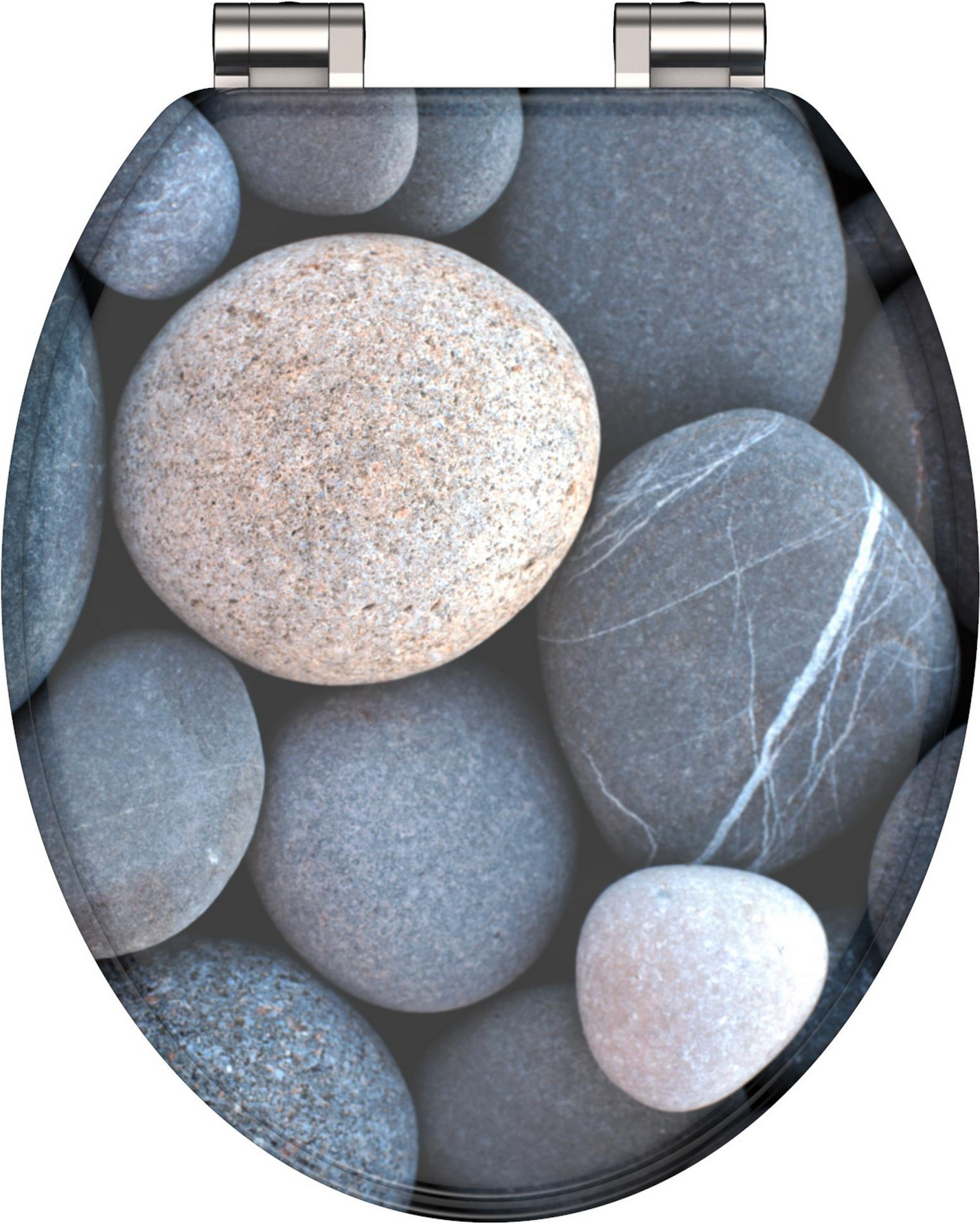 Thumbnail - Schütte WC-Sitz 'Grey Stones' mit Absenkautomatik Holzkern