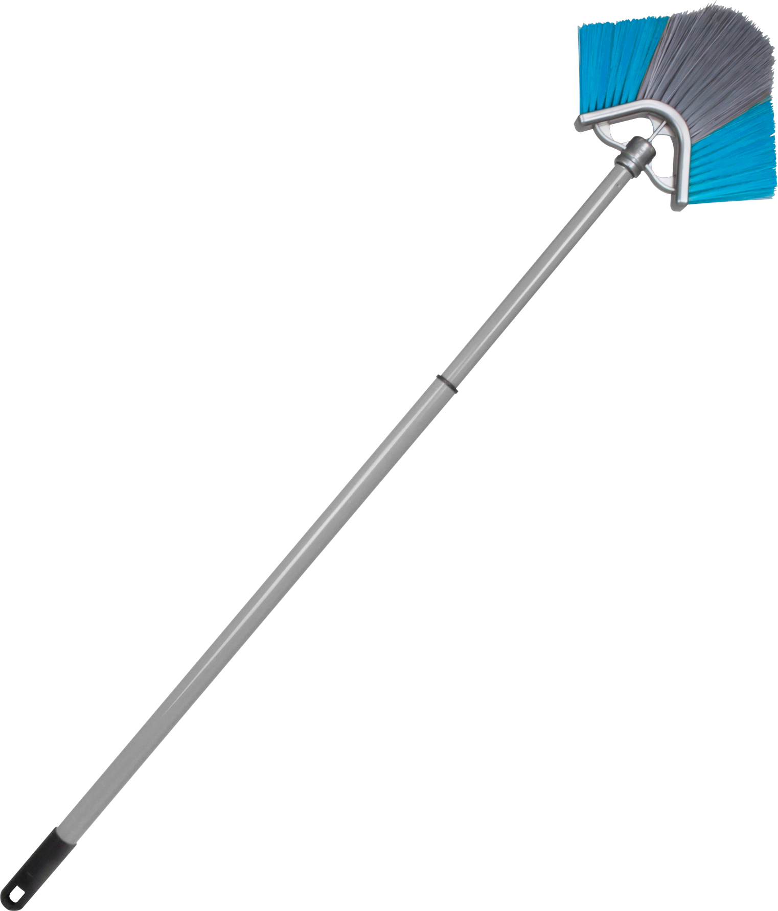 BÜMAG eG Eckenbesen mit Teleskopstiel 130 cm grau blau