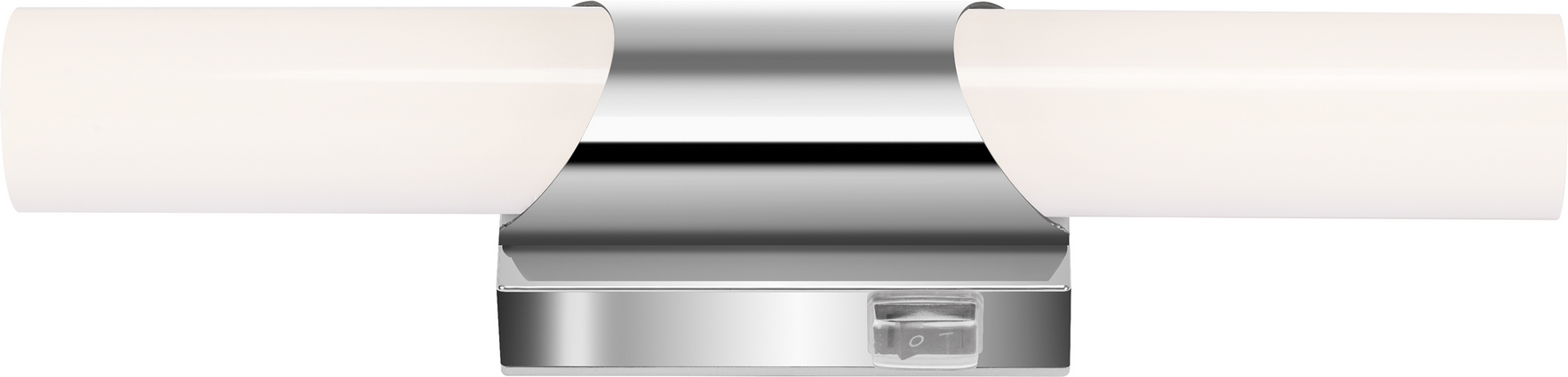 Brilo LED-Spiegelleuchte 'Klak' chromfarben/weiß 32 x 6,5 x 6,8 cm 700 lm