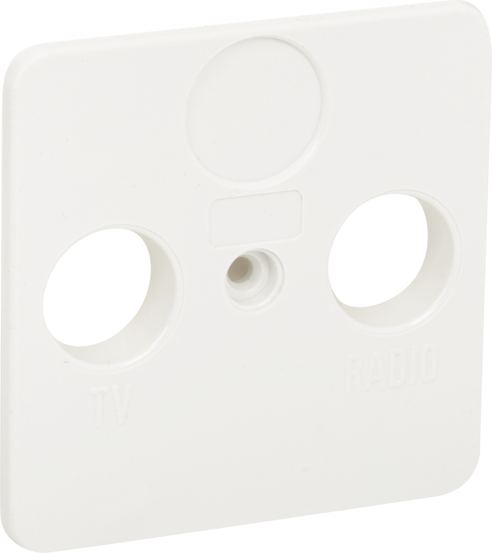 Kopp Abdeckung für Antennensteckdose 'Europa' TV/RF arktisweiß