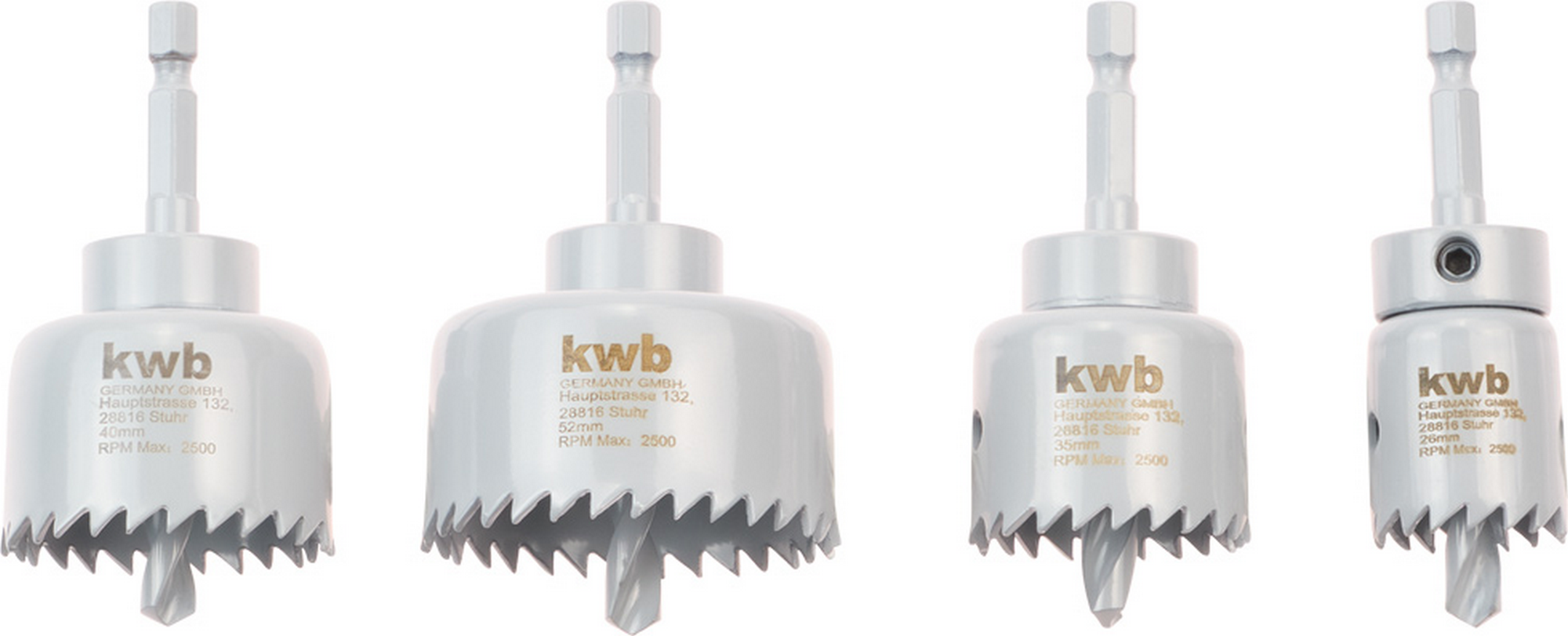 Thumbnail - kwb Lochsägen-Set Ø 26-52 mm 4-teilig
