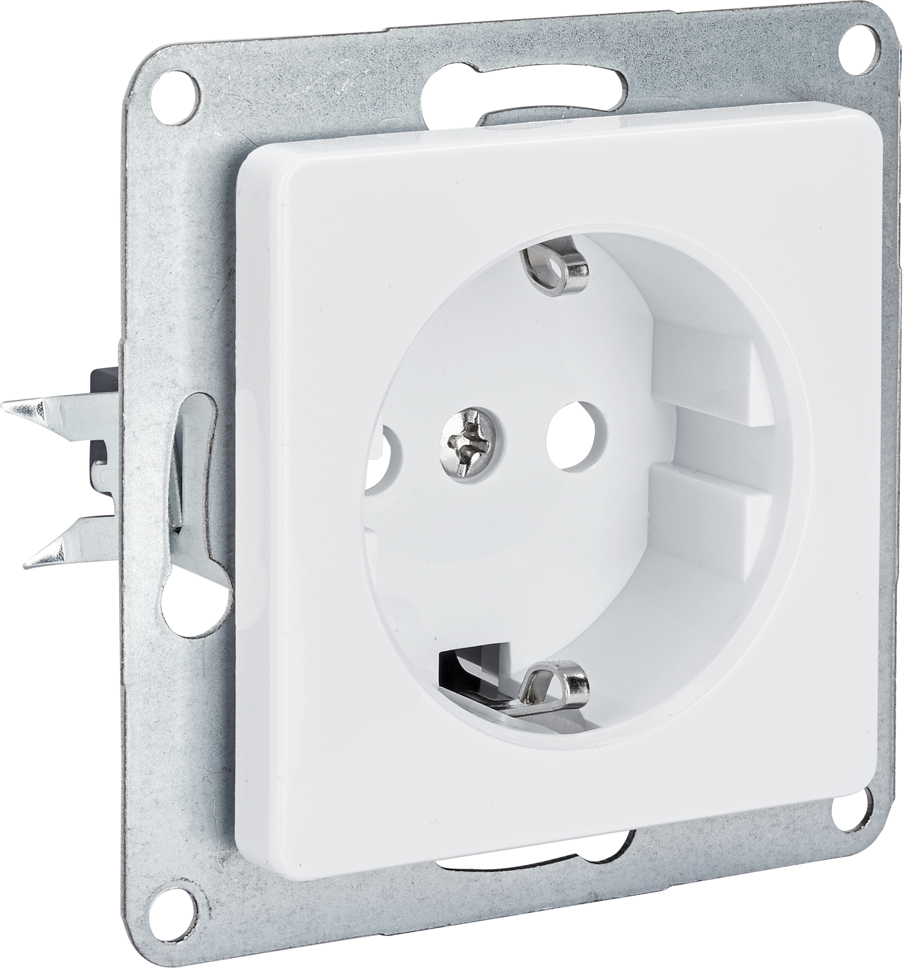 B1 Steckdose 1-fach weiß