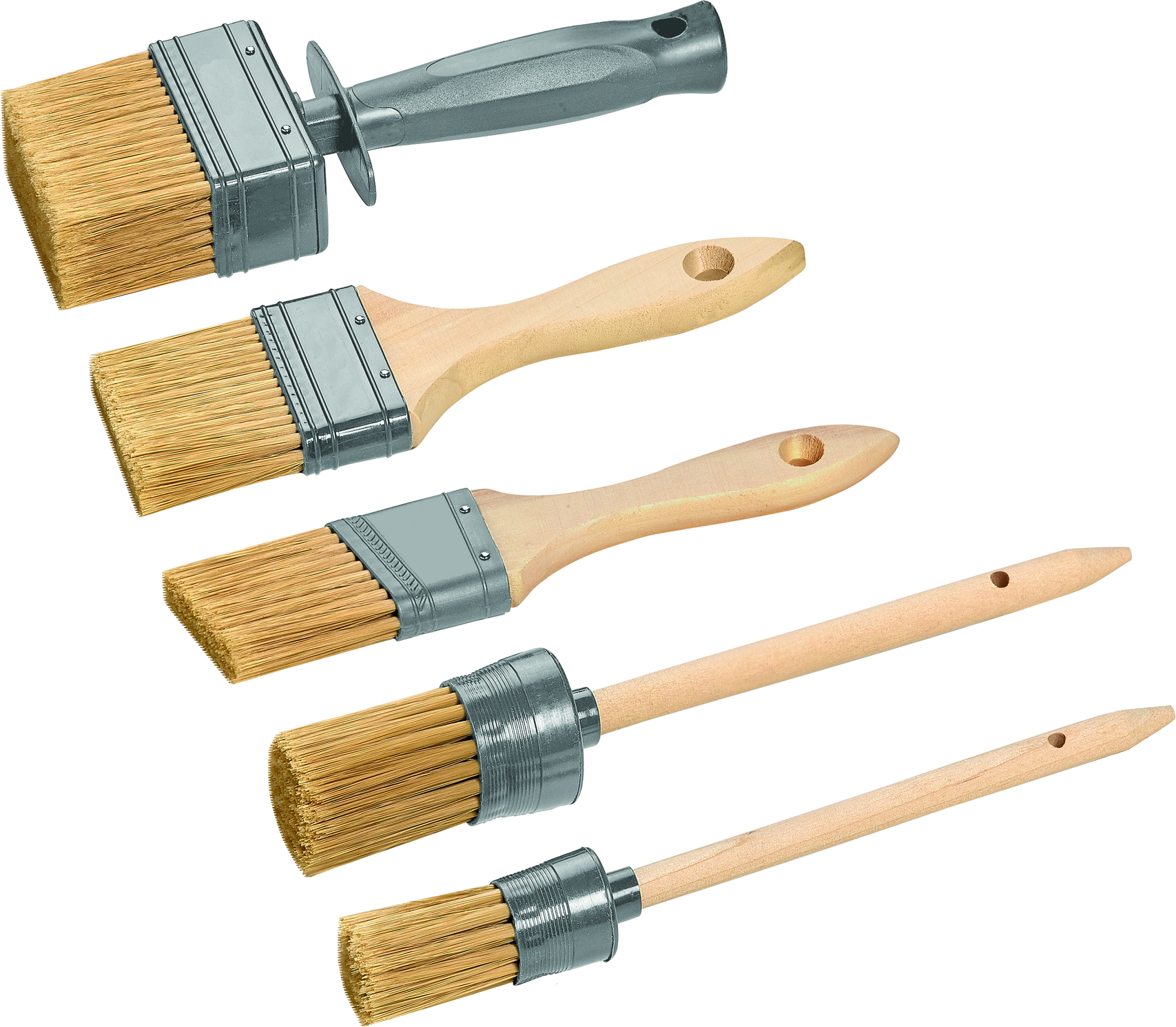 B1 Lack-Pinsel-Set 5-teilig