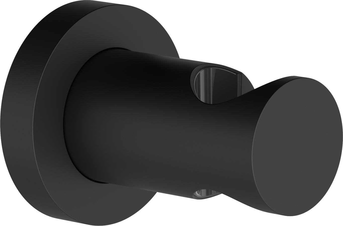 Chris Bergen Handbrausehalter mattschwarz 6,5 cm