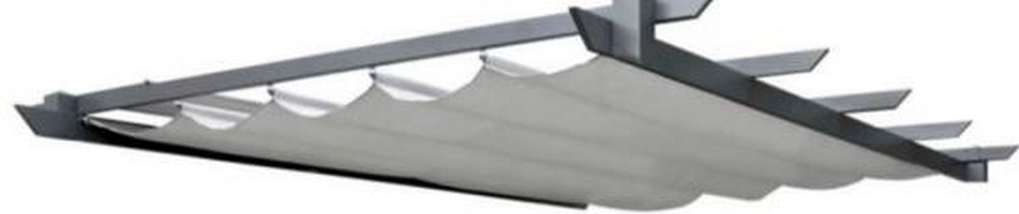 Sonnenschutz für Pavillon 'Verena' grau 391 x 288 cm