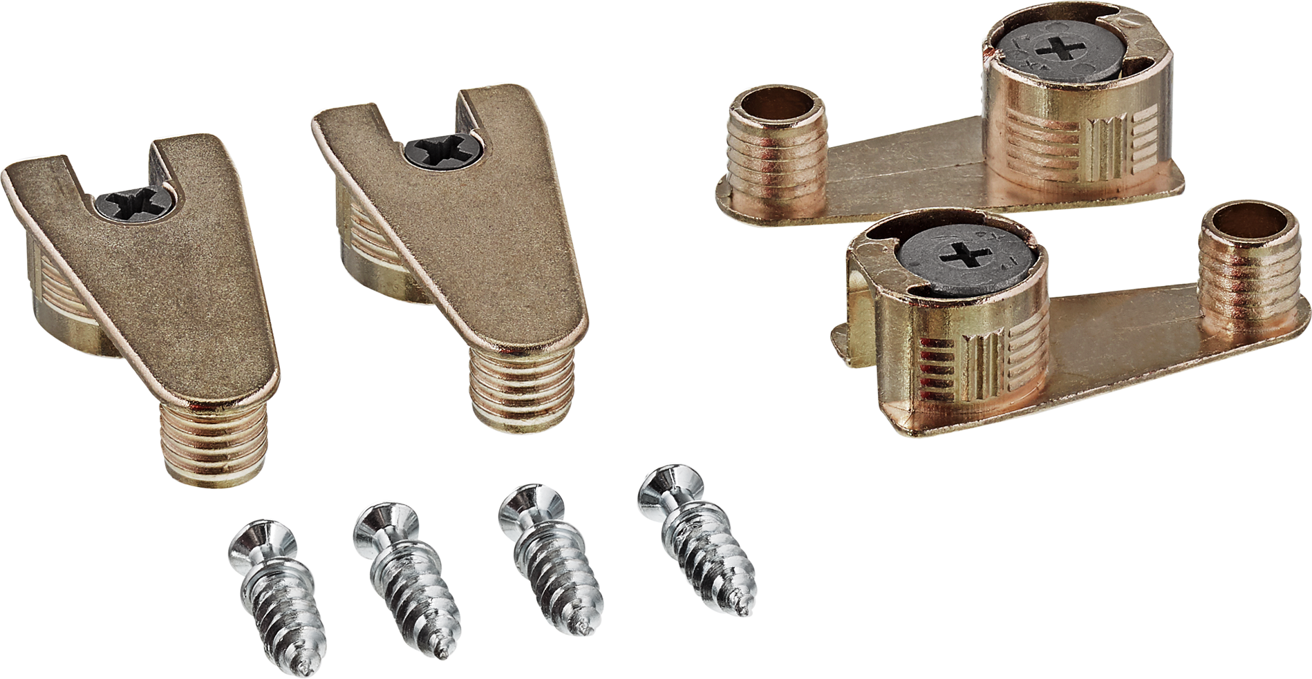 toom Verbindungsbeschläge Metall vernickelt Ø 20 mm 4 Stück