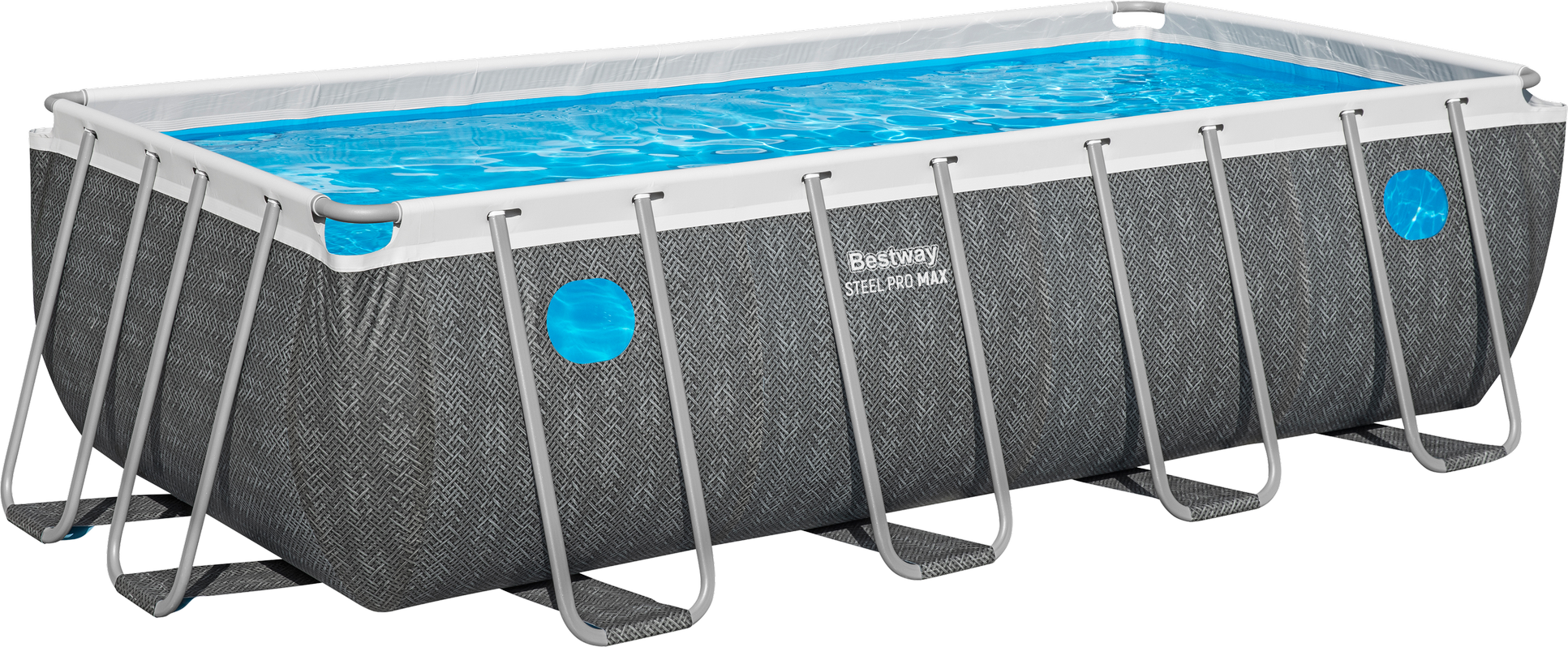 Thumbnail - Bestway Frame-Pool-Set 'Steel Pro MAX™ Splashview™' 488 x 244 x 122 cm mit Filterpumpe