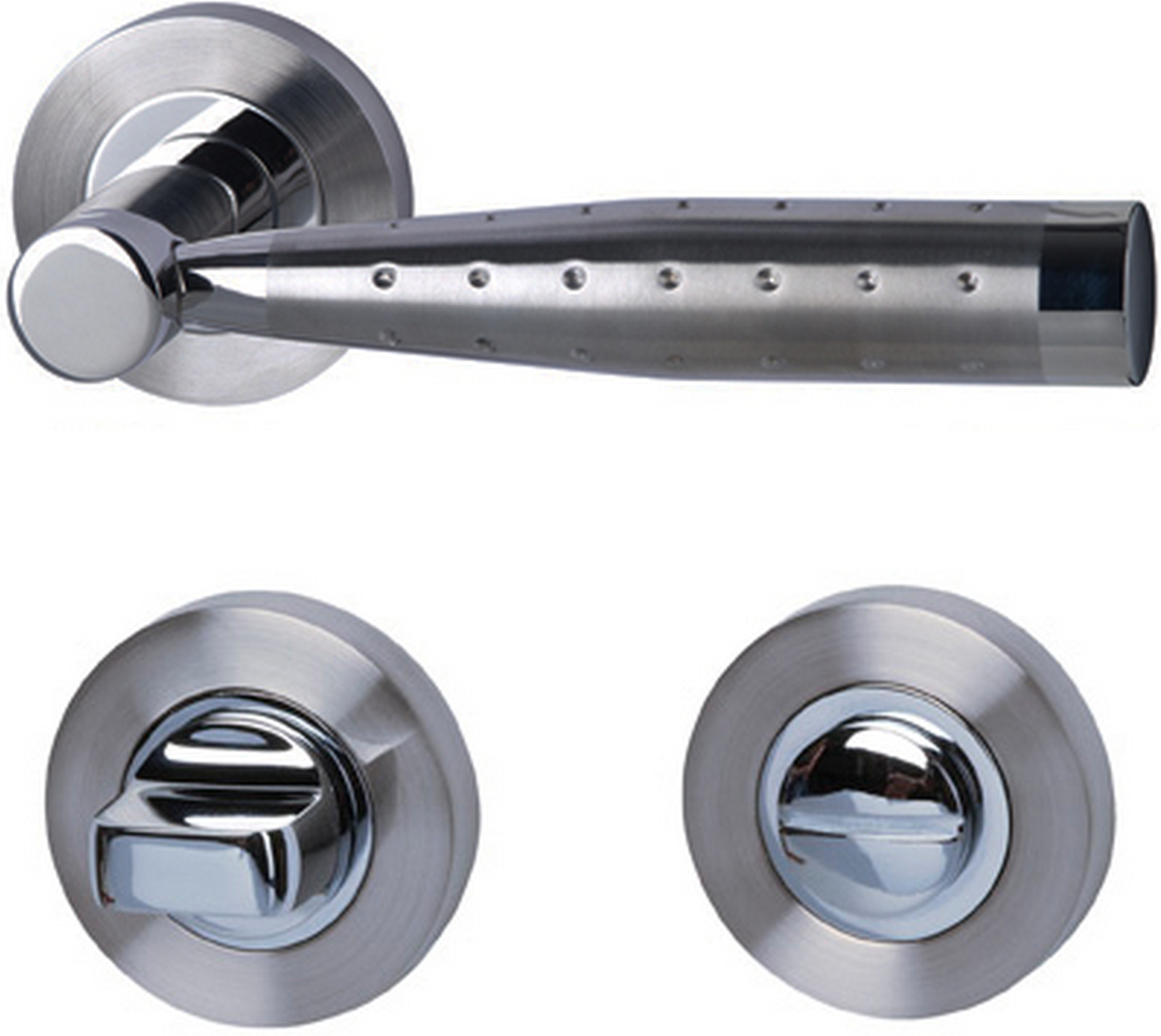 Alpertec Rosettengarnitur 'Solid' Edelstahl