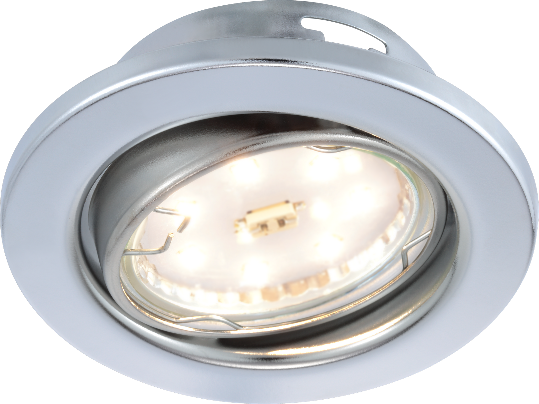 B1 LED-Einbauleuchten-Set chromfarben Ø 8,6 cm 3 Stück