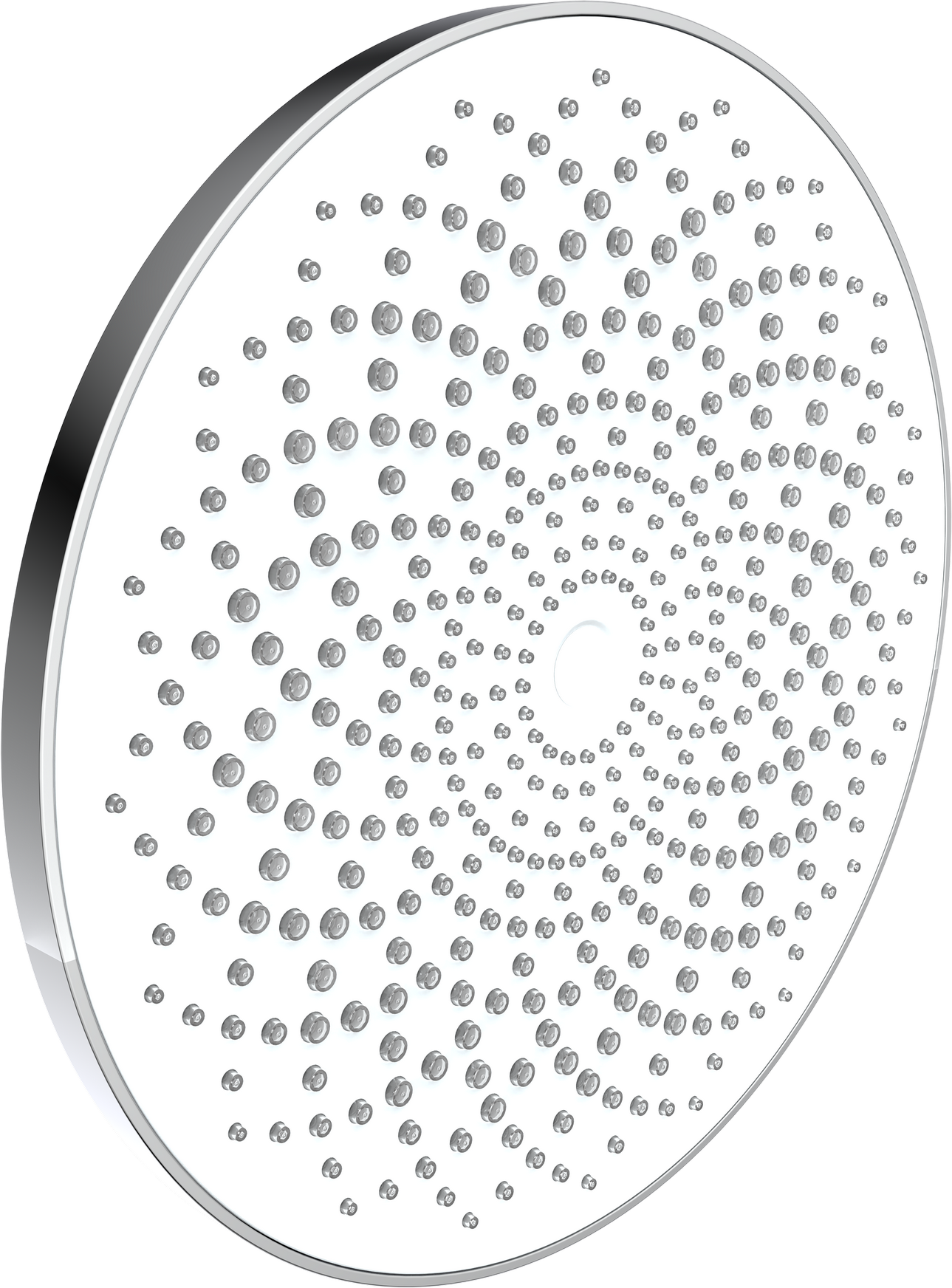 Schütte Kopfbrause 'Capri' chromefarben/weiß Ø 26 cm