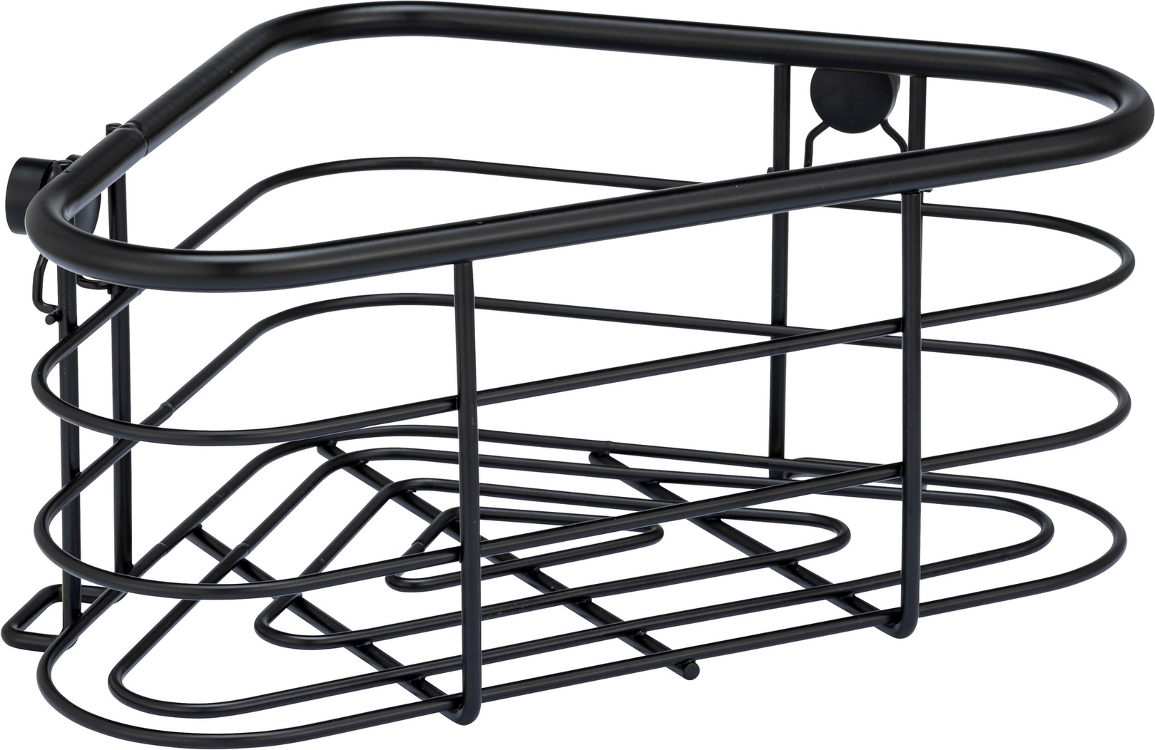 Wenko Eckablage 'Trestina' Edelstahl schwarz 25 x 10,5 x 16,5 cm