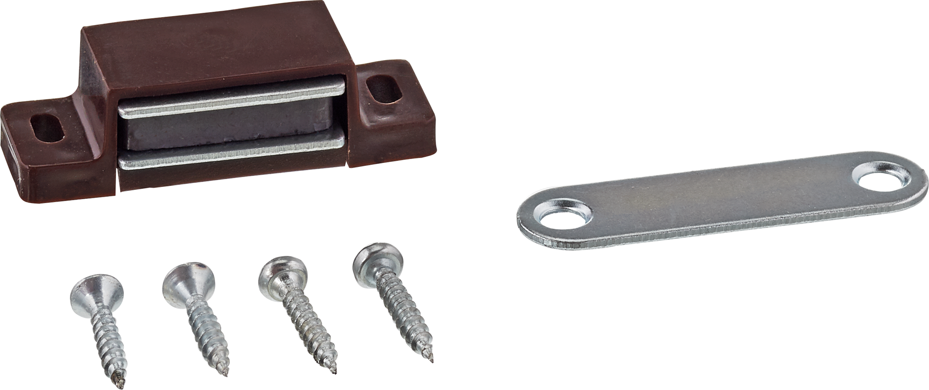 toom Magnetschnäpper Kunststoff braun 46 x 14 x 14 mm 8 Stück