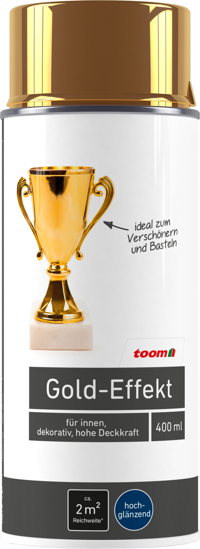 toom Effekt-Sprühlack gold glänzend 400 ml