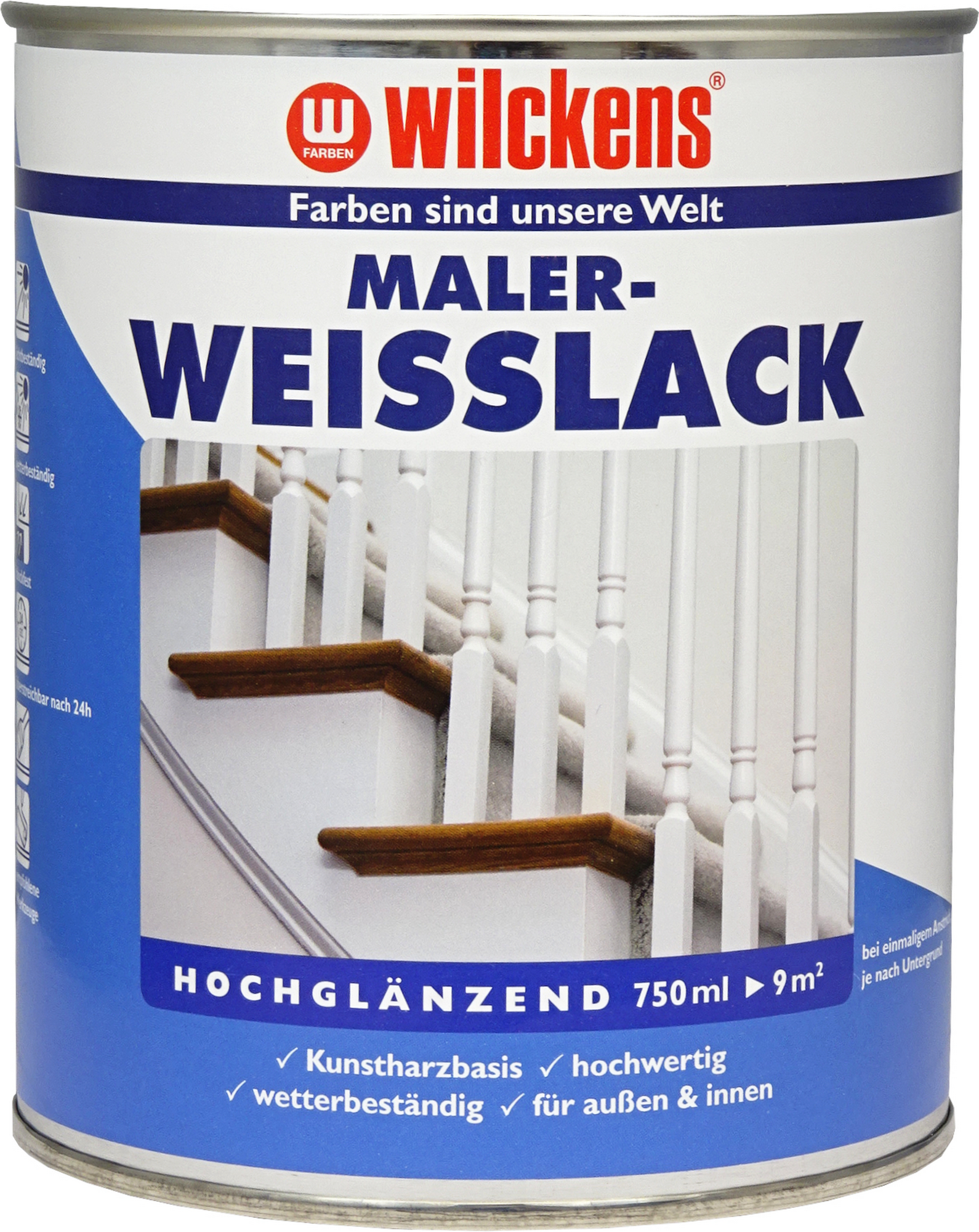 Wilckens Maler Weißlack hochglänzend 750 ml