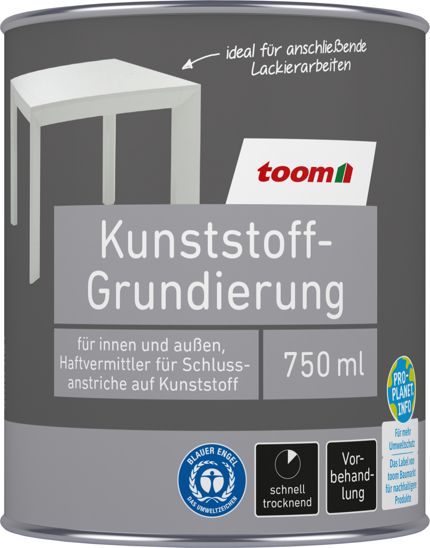 Thumbnail - toom Kunststoffgrundierung grau 750 ml