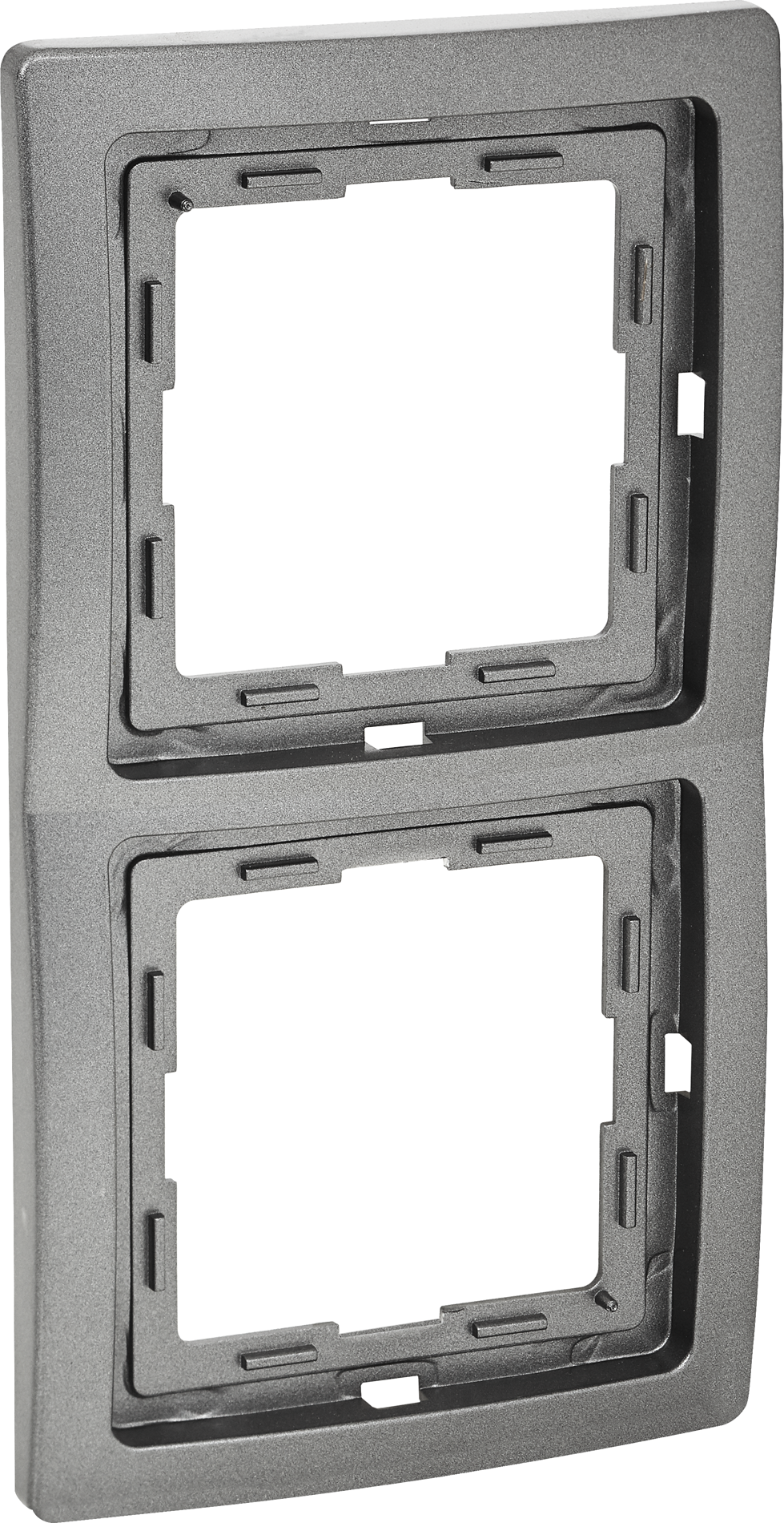 Kopp Abdeckrahmen 'Venedig' 2-fach platinfarben