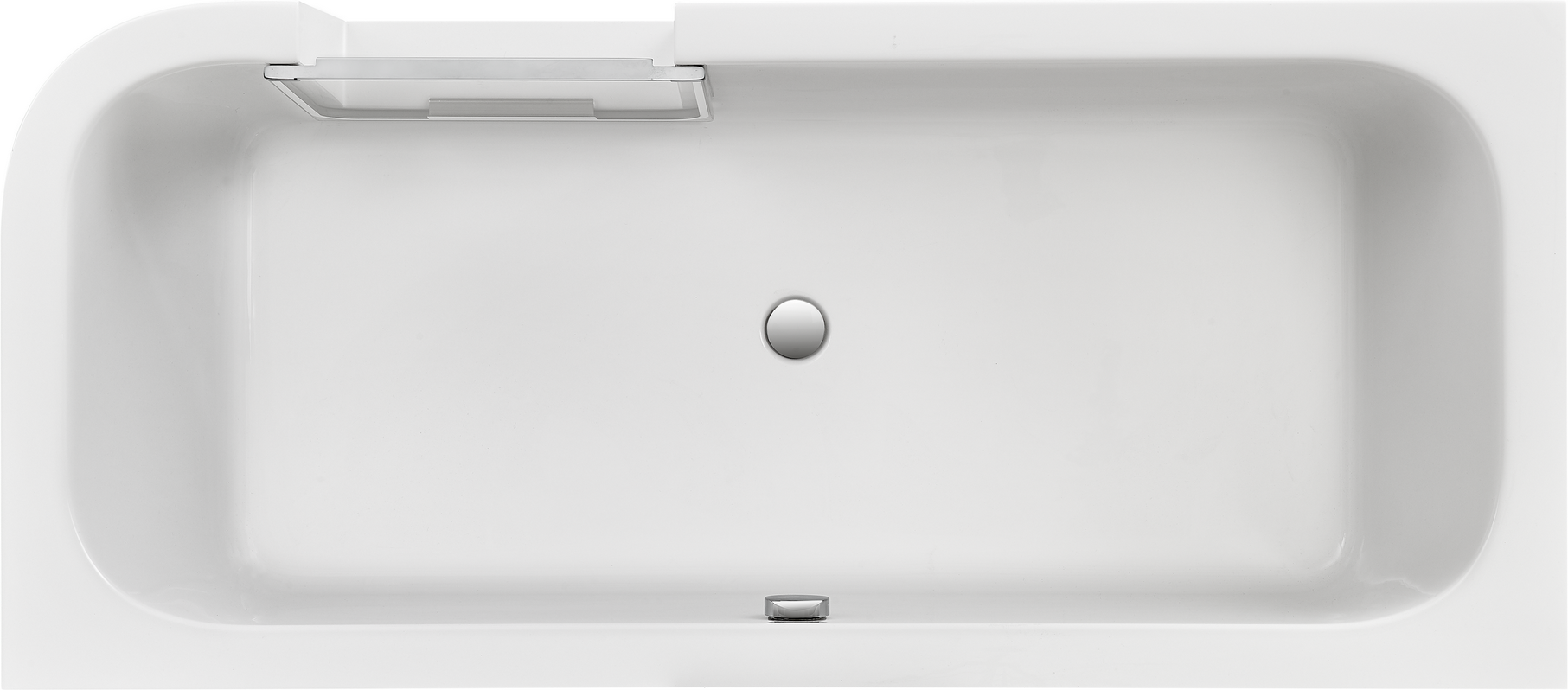 Ottofond Badewanne 'Free-Gate' rechts Sanitäracryl weiß 1800 x 800 mm