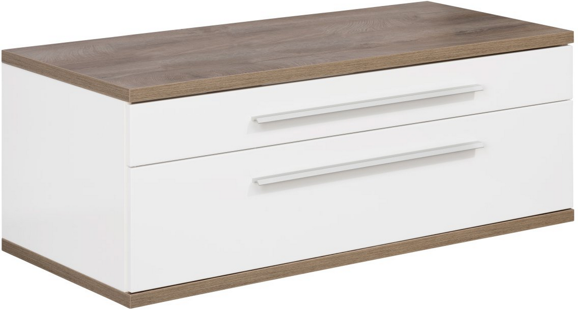 Fackelmann Waschbeckenunterschrank 'Stanford' weiß foliert 110 x 41 x 50 cm