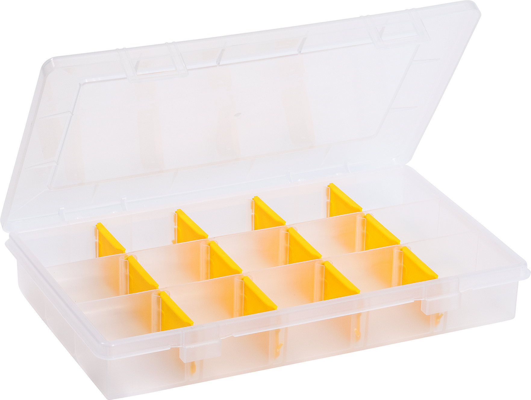 Thumbnail - Allit EuroPlus Sortimentskasten 'Basic 29/3-12' transparent 3-15 Fächer 29 x 18,5 x 4,6 cm