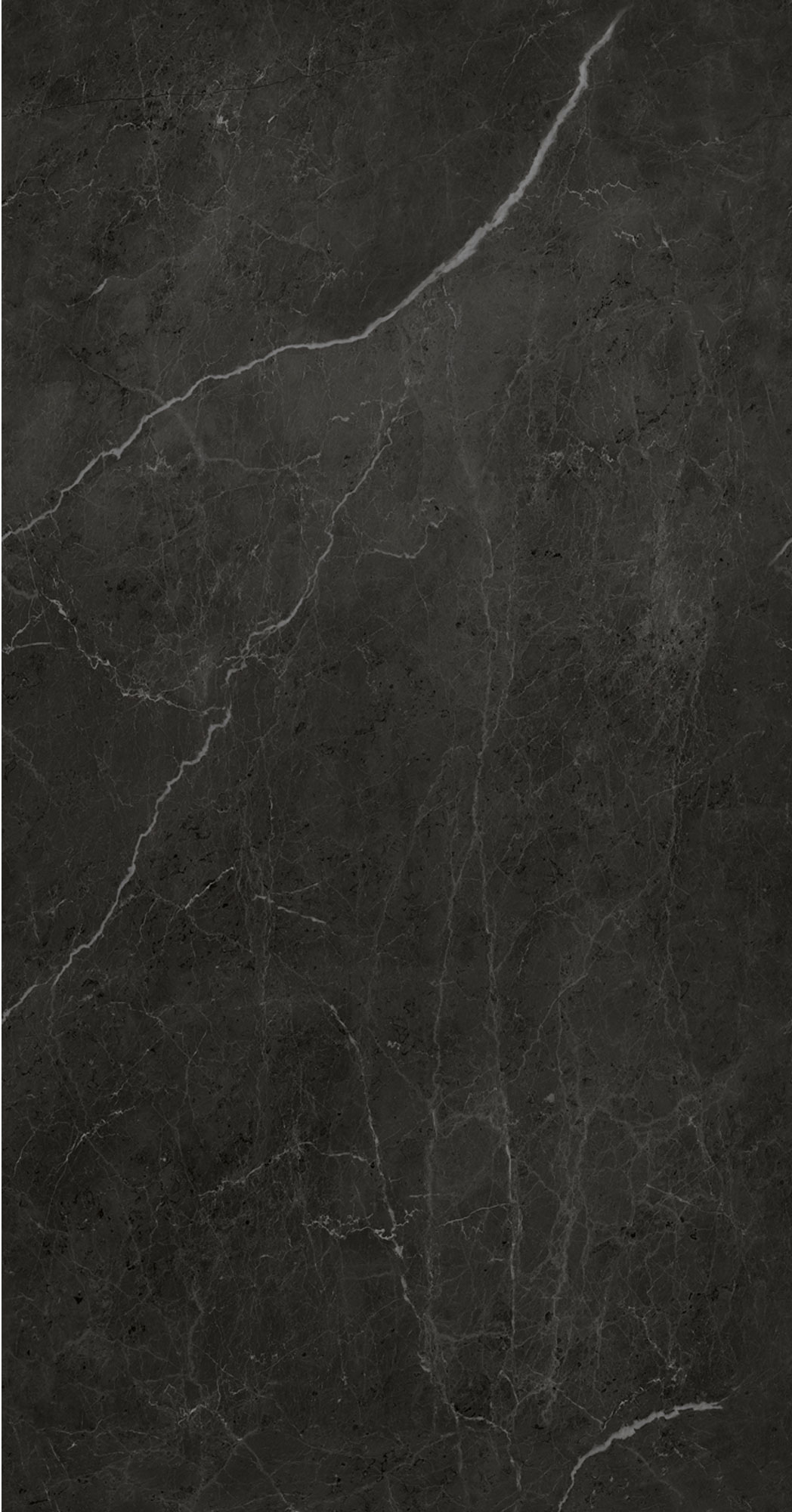 Breuer Rückwand 'Marmor Schwarz-Grau' seidenmatt 100 x 255 cm