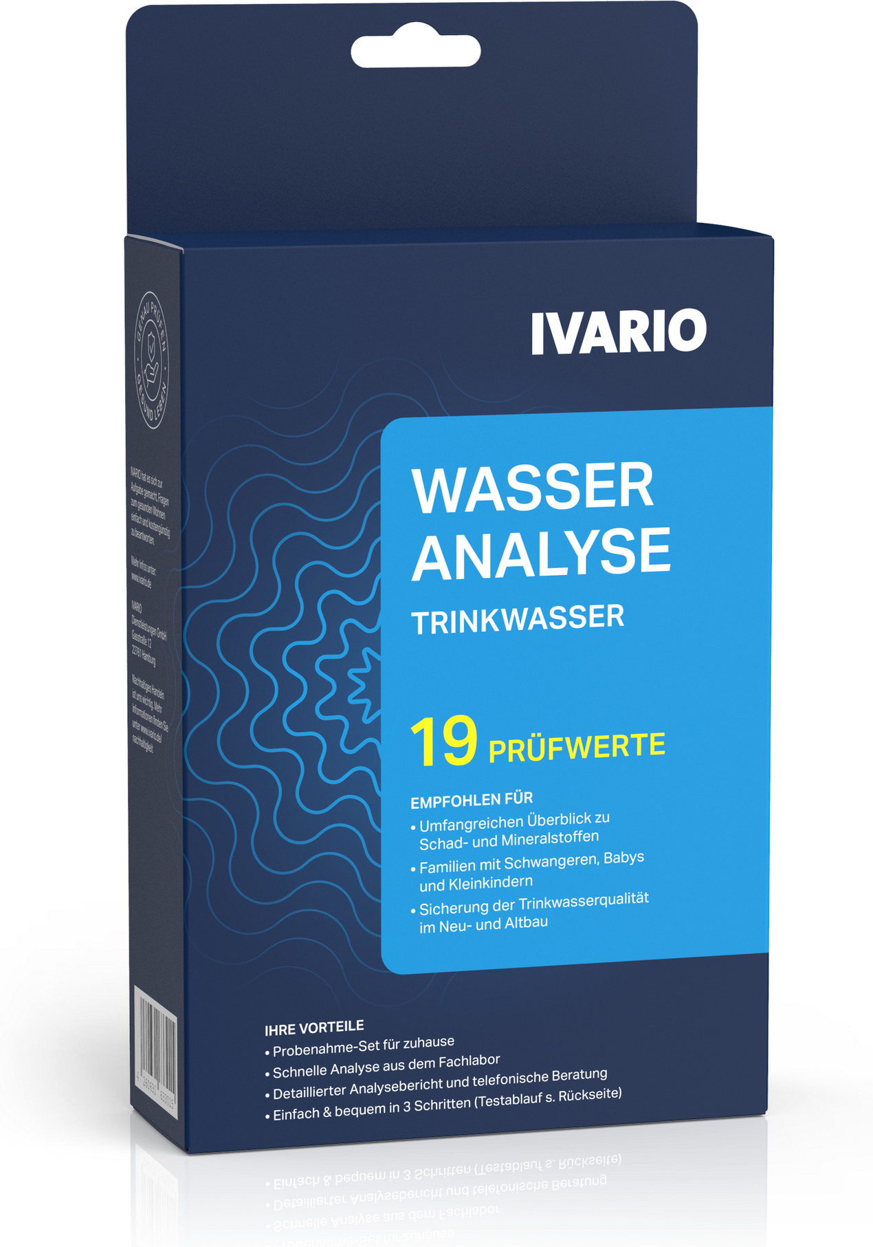 IVARIO Wassertest 'Kombi' 19 Prüfwerte