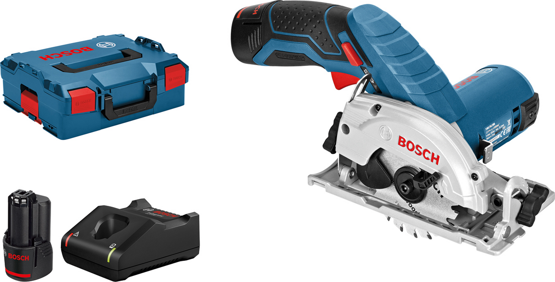 Bosch Akku-Handkreissäge 'Professional GKS 12V-26' 12 V, mit 2 x 3,0 Ah Akku