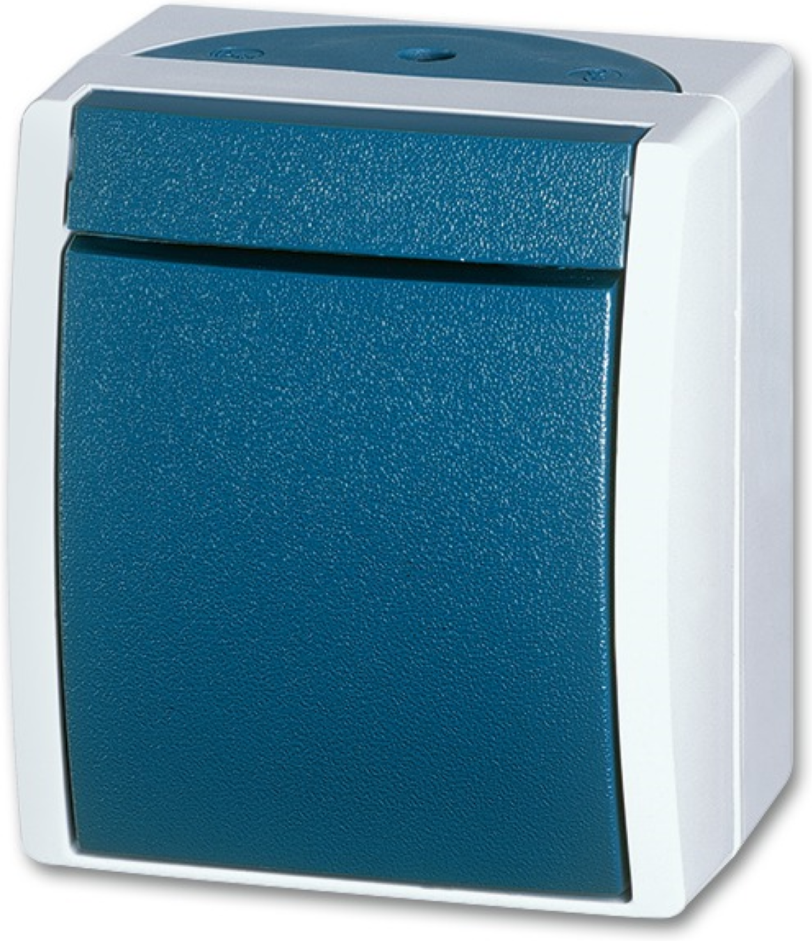 Busch-Jäger Aufputz-Wechselschalter 'Ocean' grau/blaugrün