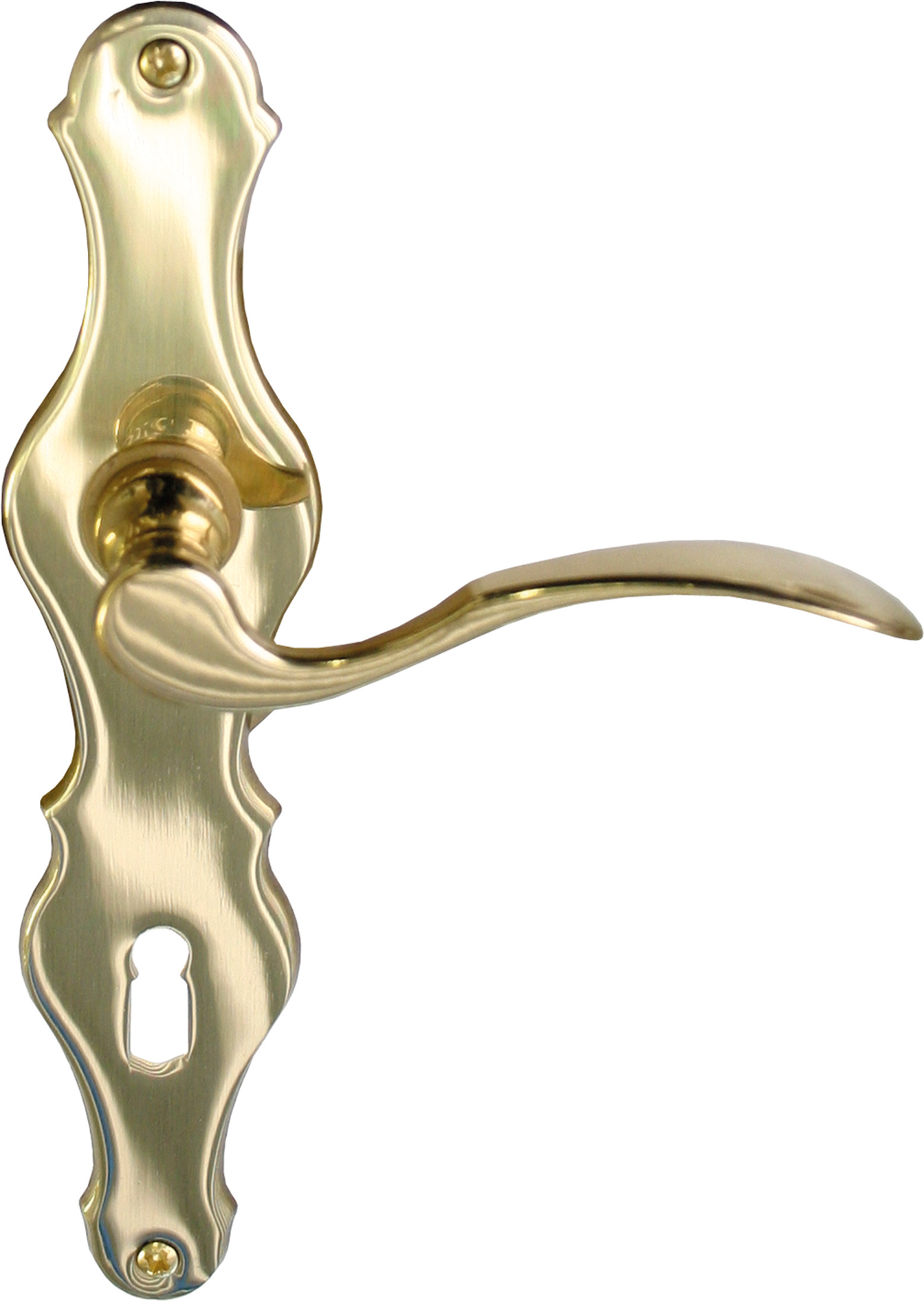 Thumbnail - Alpertec Langschildgarnitur 'Susan' Messing poliert 72 mm