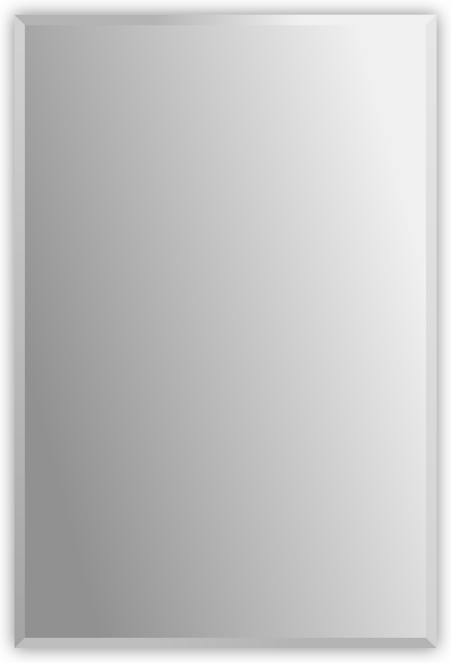 Kristall Form Badspiegel 'Gennil' 40 x 60 cm