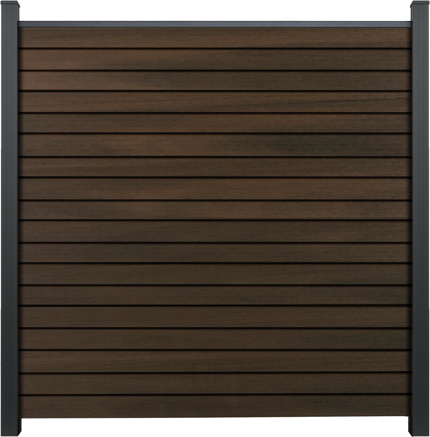 GroJa Steckzaun 'Solid Rhombus' BPC Walnussfarben 180 x 180 cm