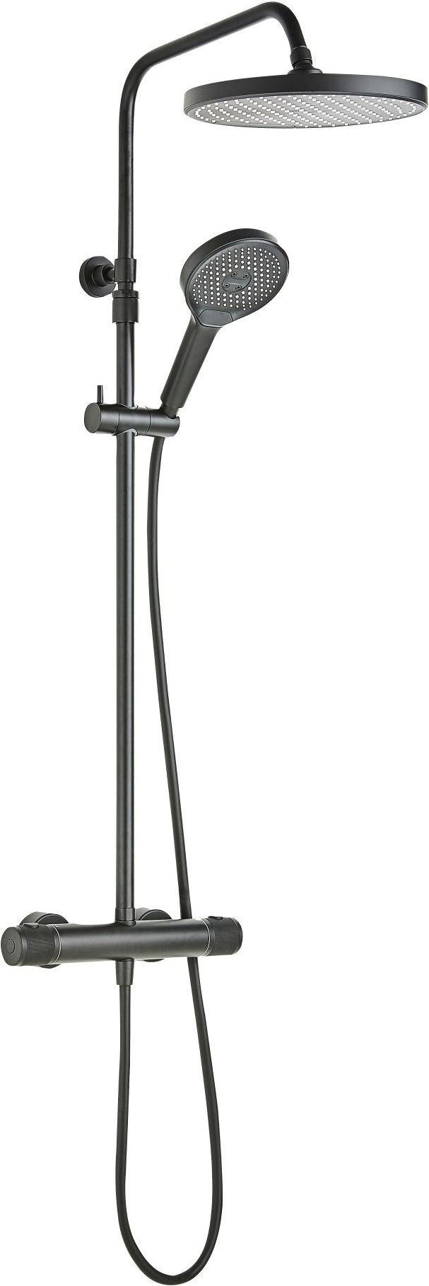 Thumbnail - Duschsystem 'Glaia' mit Thermostat mattschwarz