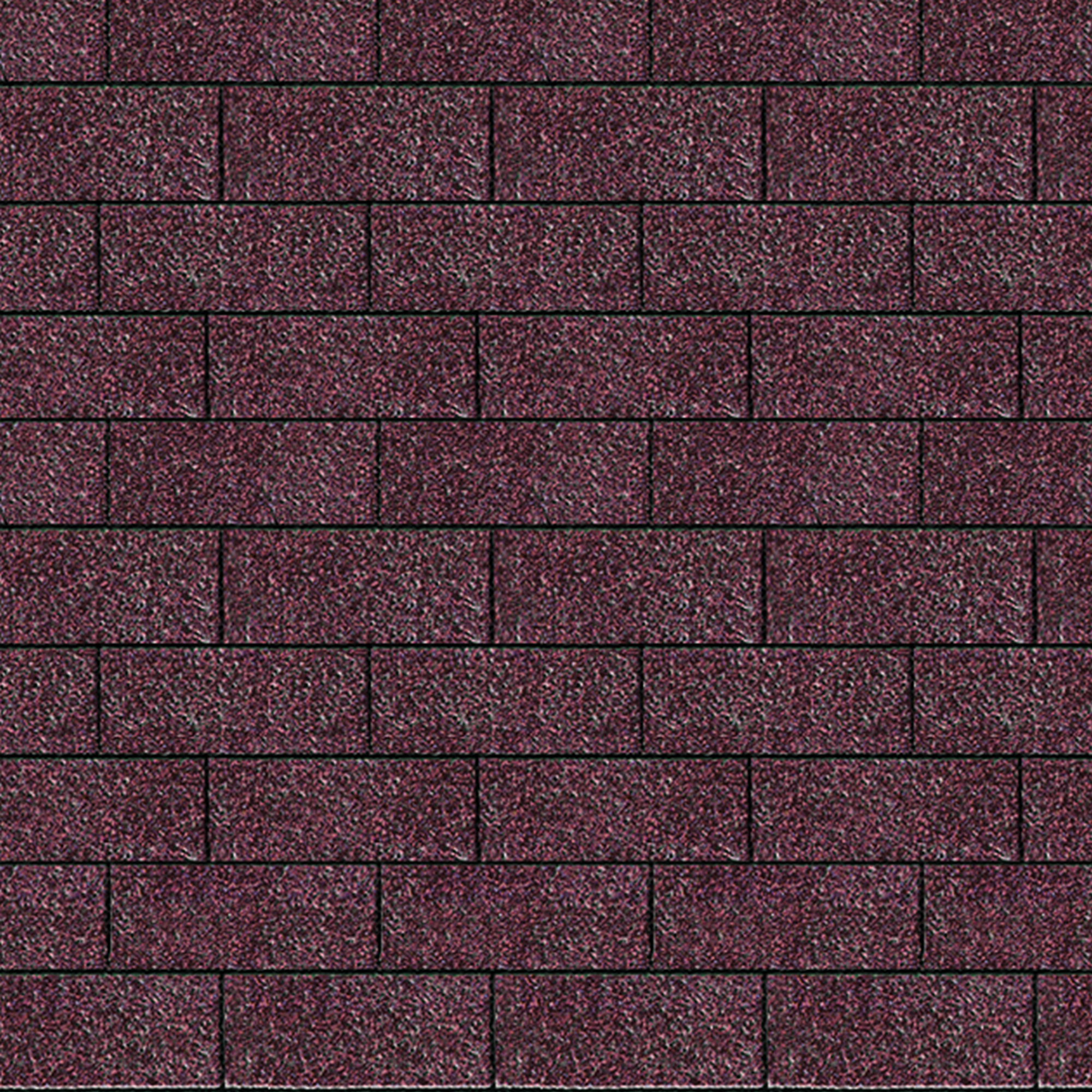 Karibu Dachschindeln Rechteck dunkelrot 3 m²