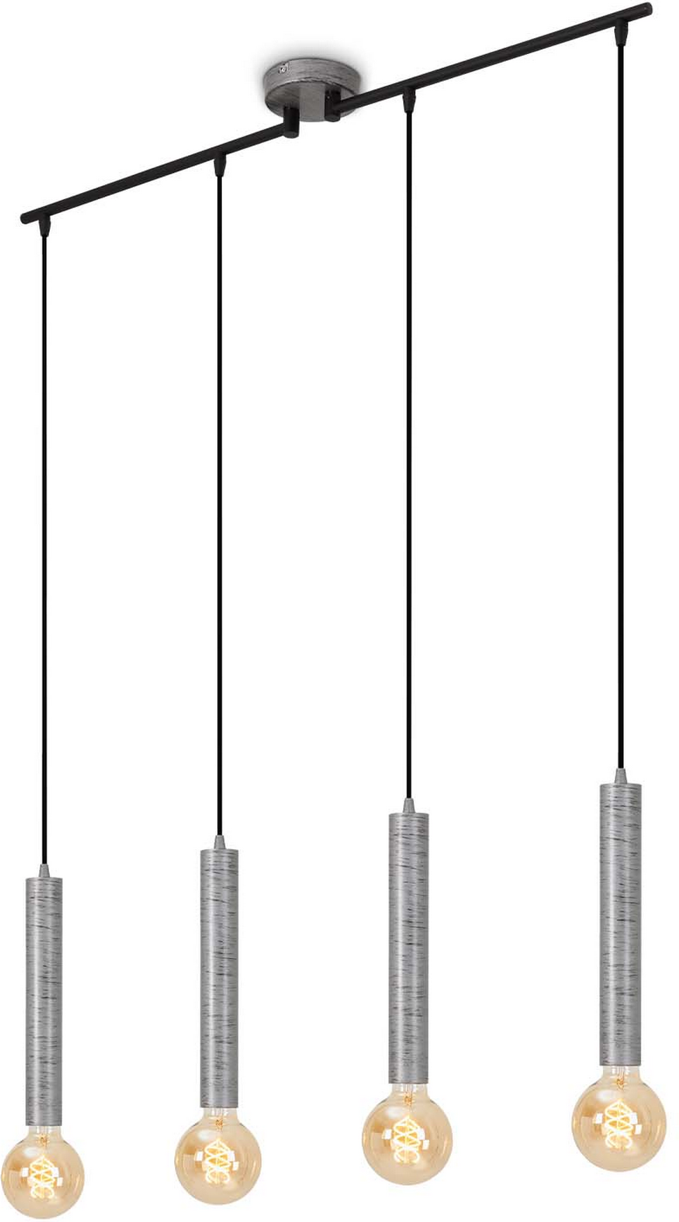 Briloner Pendelleuchte 'Longa' silber 60 W